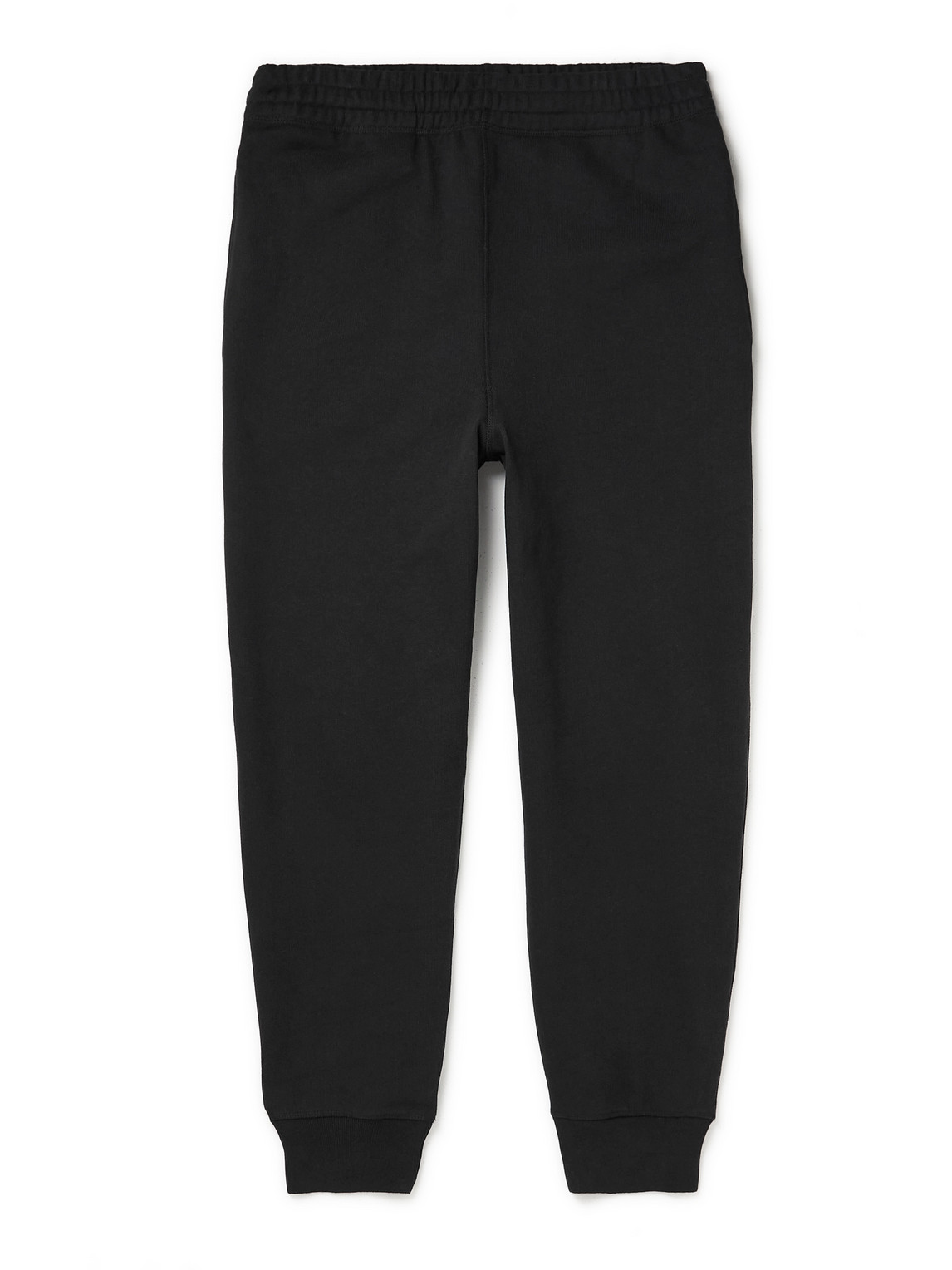Margaret Howell Mhl Tapered Cotton-jersey Sweatpants In Black