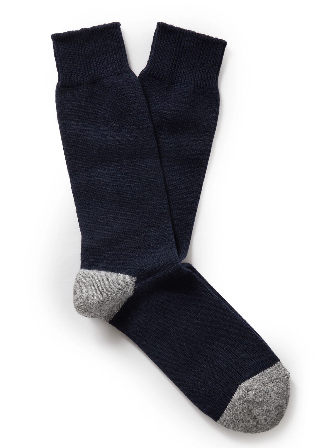 Anonymous Ism Wool-blend Socks In Blue