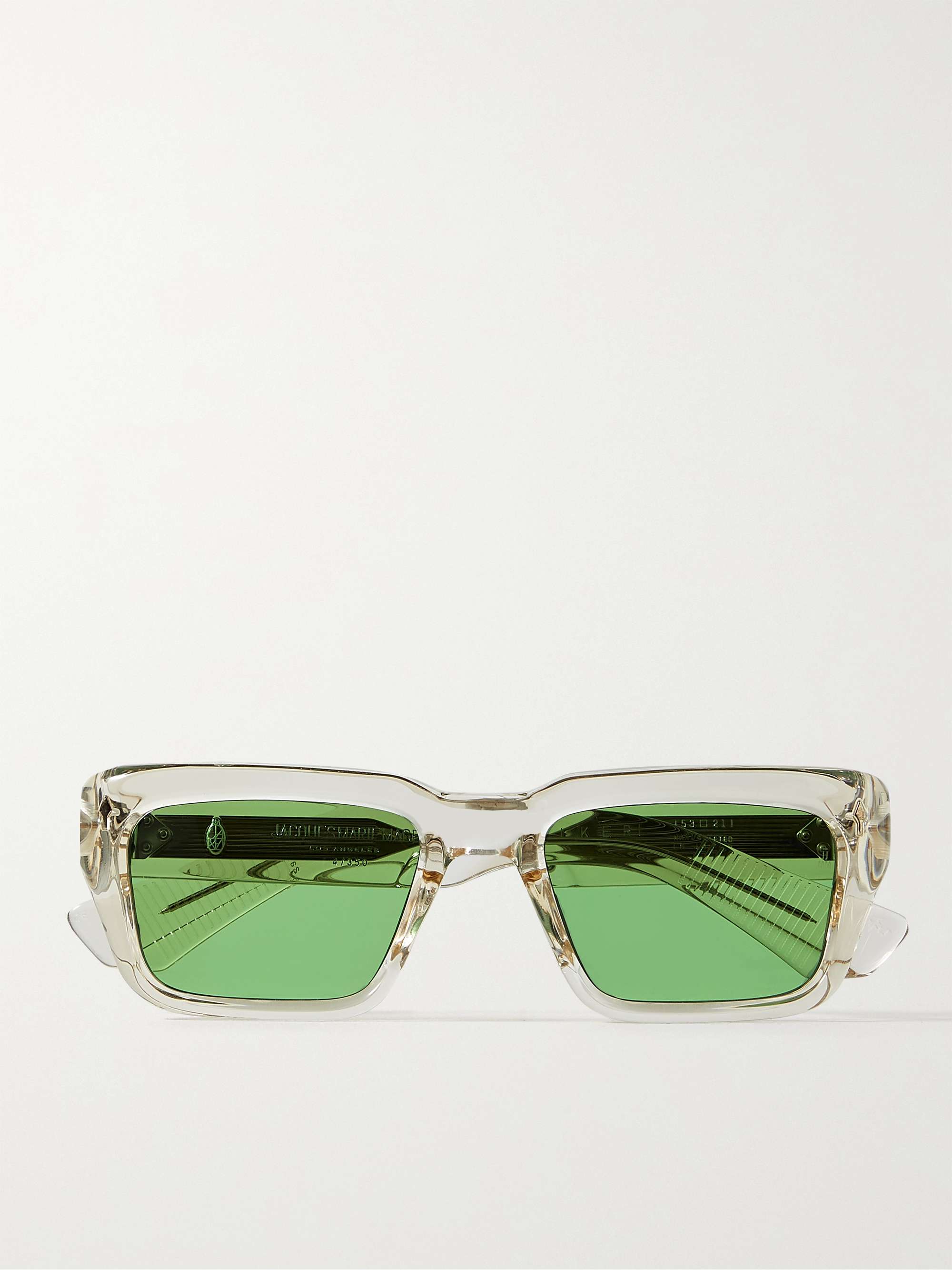 JACQUES MARIE MAGE Walker Rectangular-Frame Acetate Sunglasses