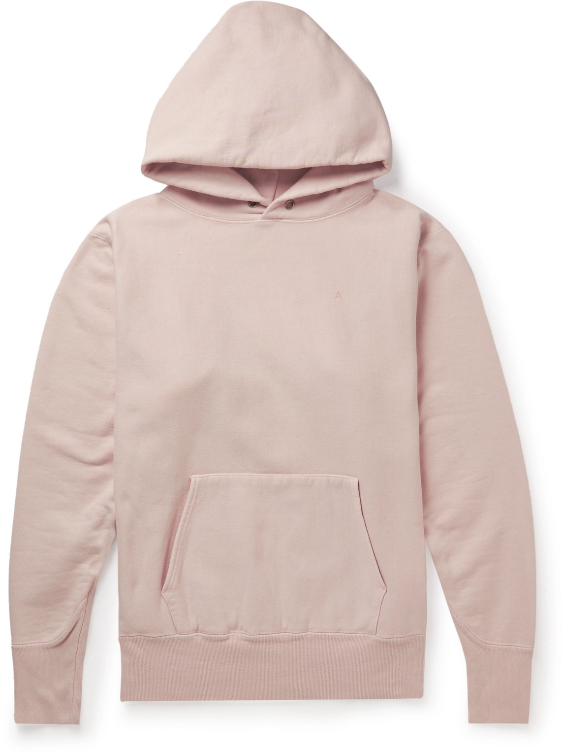 Aton Cotton-jersey Hoodie In Pink