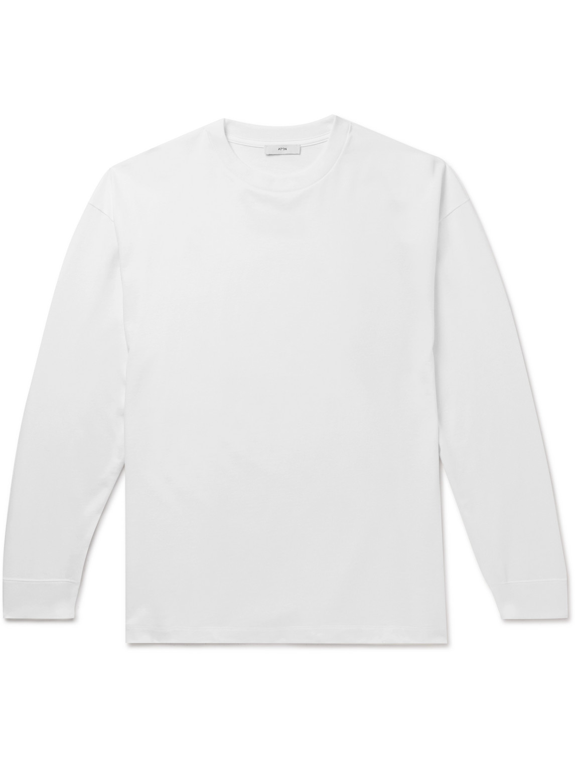 Aton Oversized Supima Cotton-jersey T-shirt In White