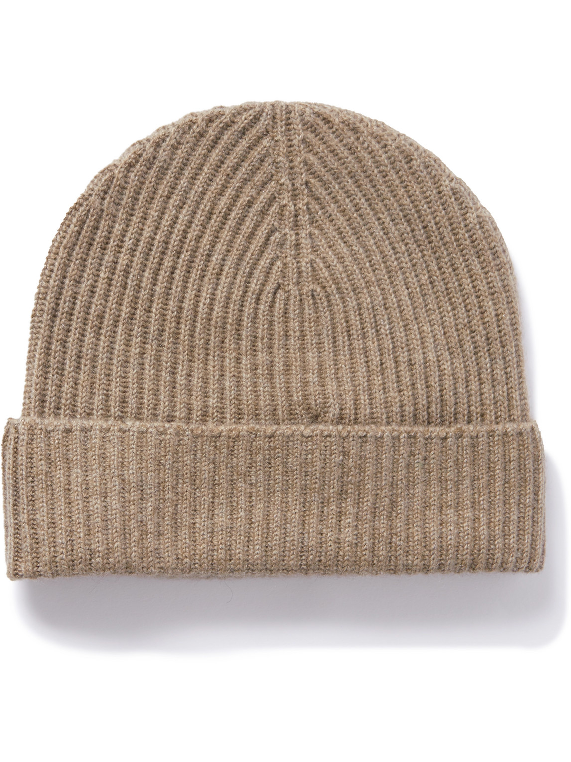 Johnstons Of Elgin Ribbed Cashmere Beanie In Brown