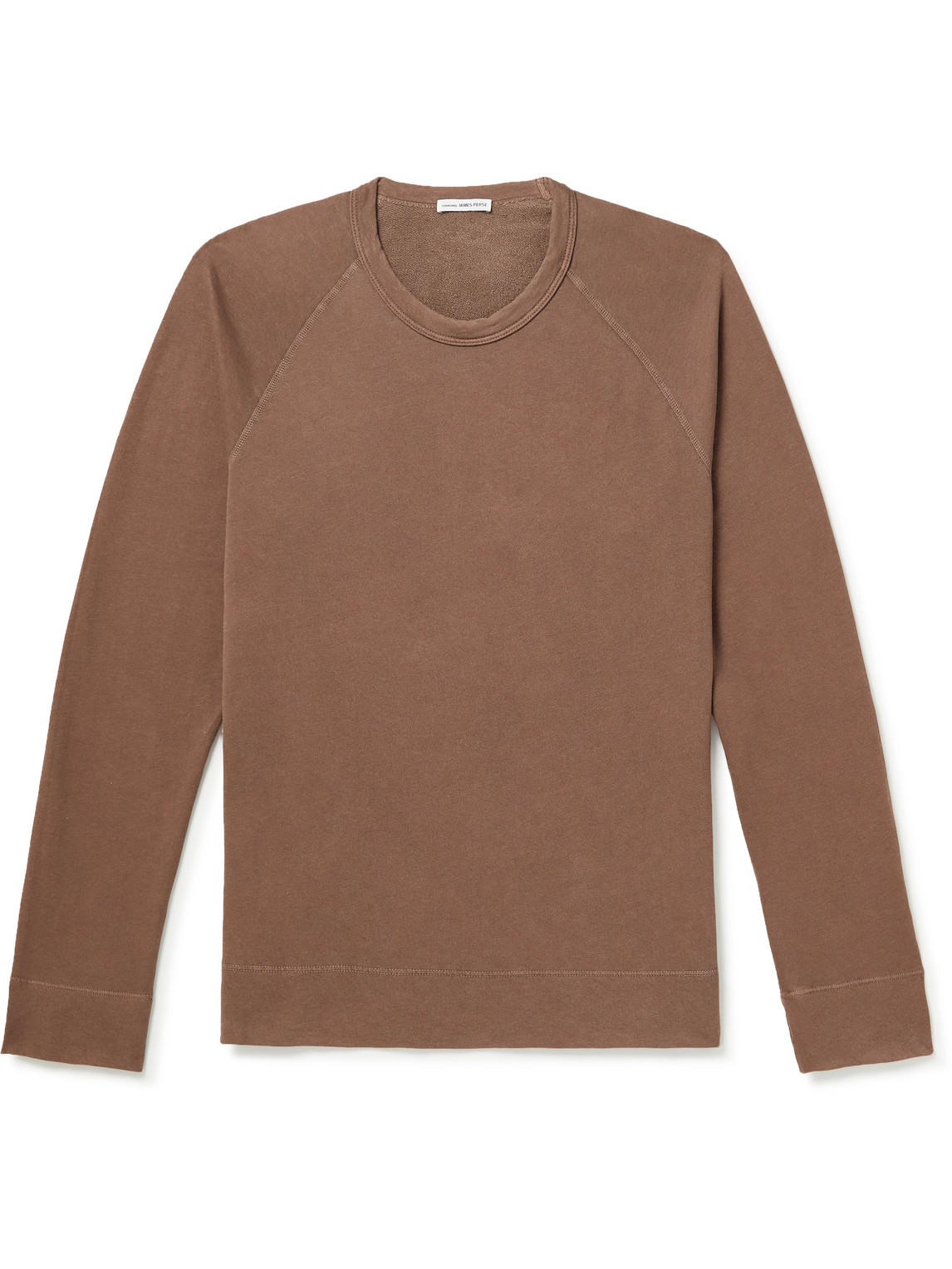 James Perse Supima Cotton-jersey Sweatshirt In Brown