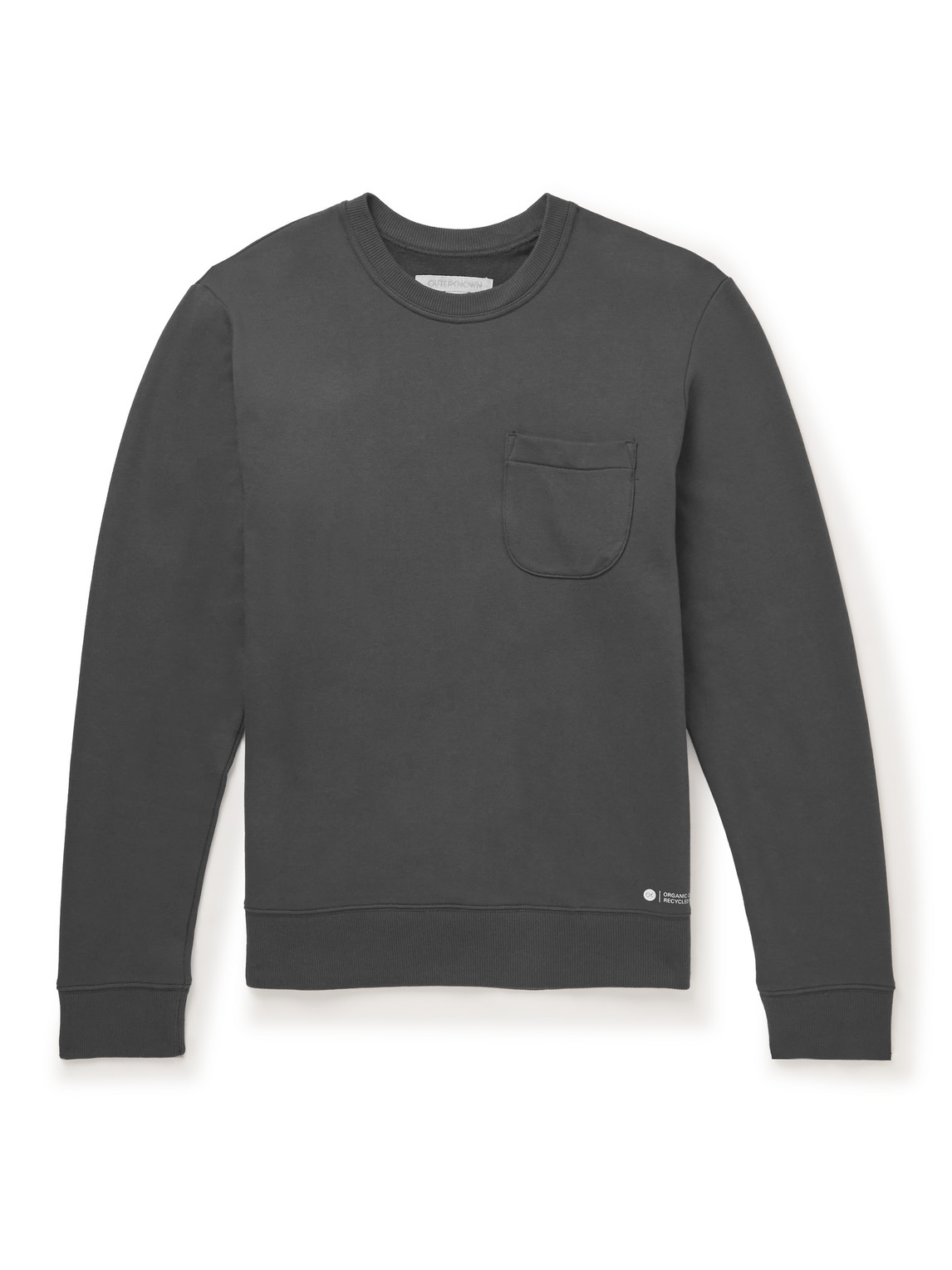 Outerknown All-day Organic Cotton-blend Jersey Sweatshirt In Black