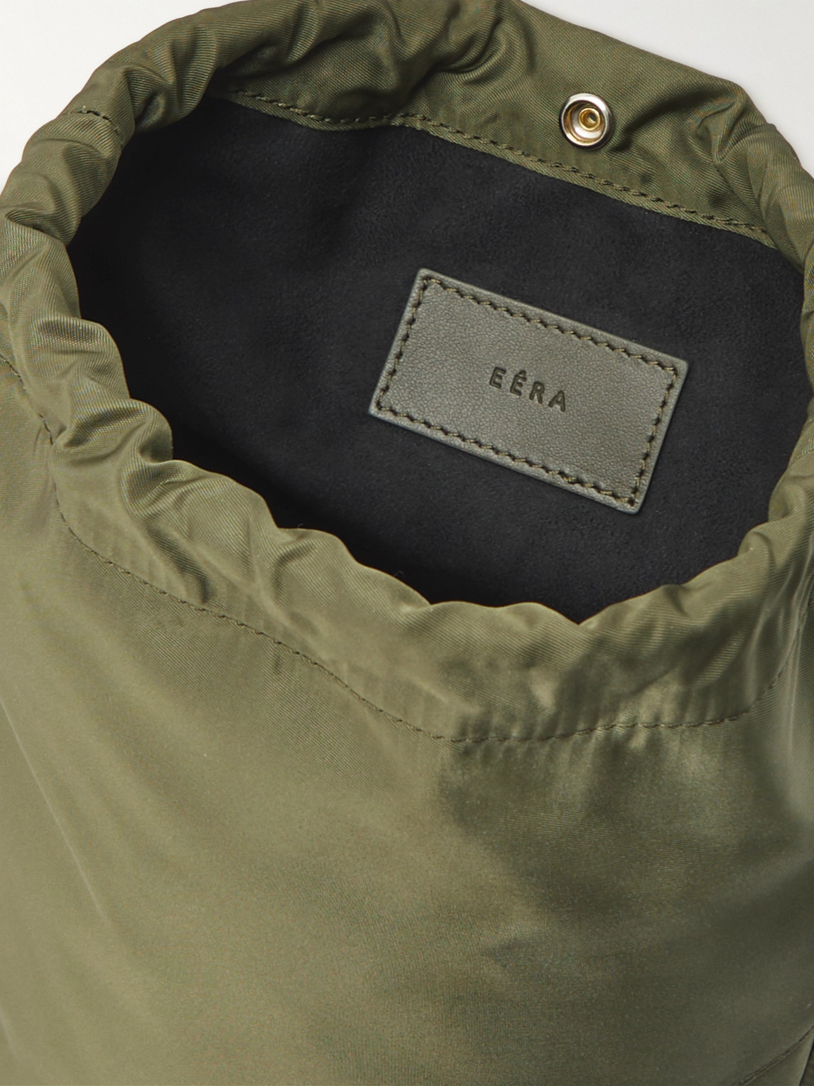 EÉRA ROCKET BIG LEATHER-TRIMMED SHELL BACKPACK 