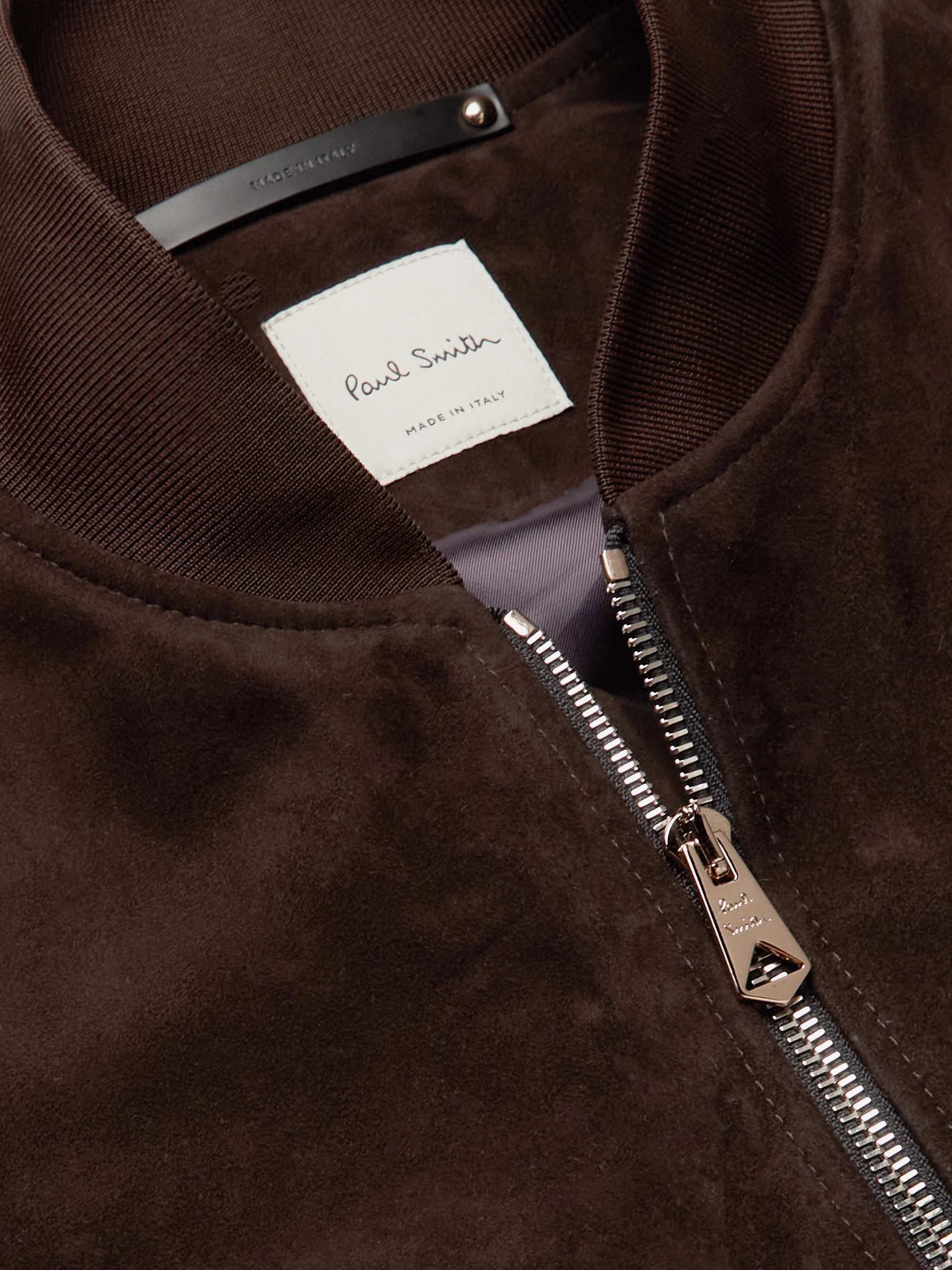 PAUL SMITH Suede Bomber Jacket