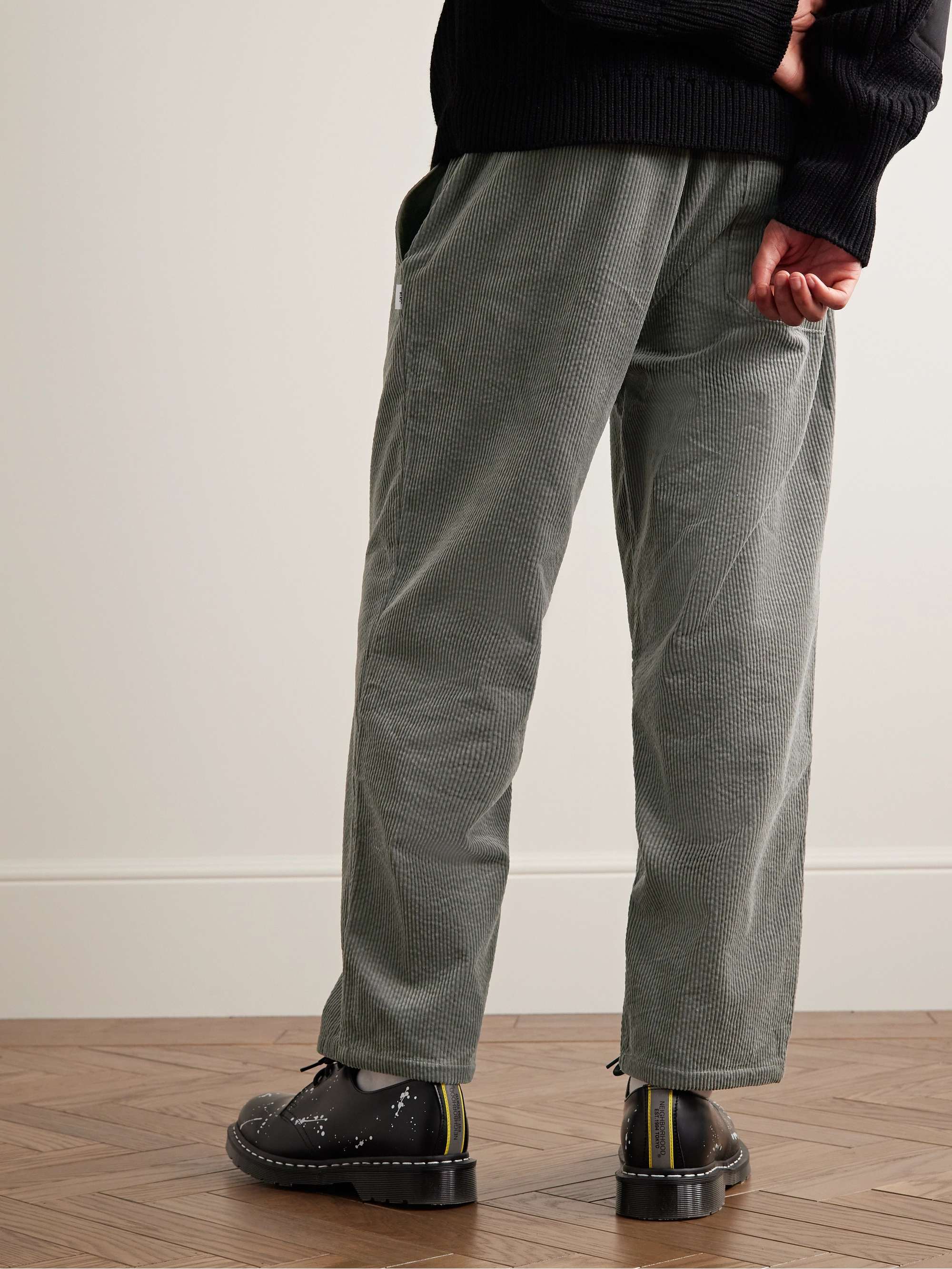 WTAPS® Seagull 04 Straight-Leg Cotton-Blend Corduroy Drawstring Trousers