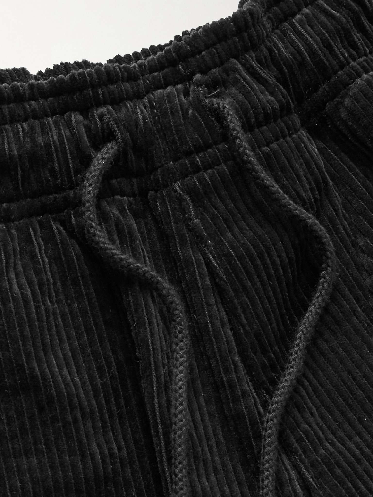 Black Seagull 04 Straight-Leg Washed-Denim Drawstring Trousers | WTAPS