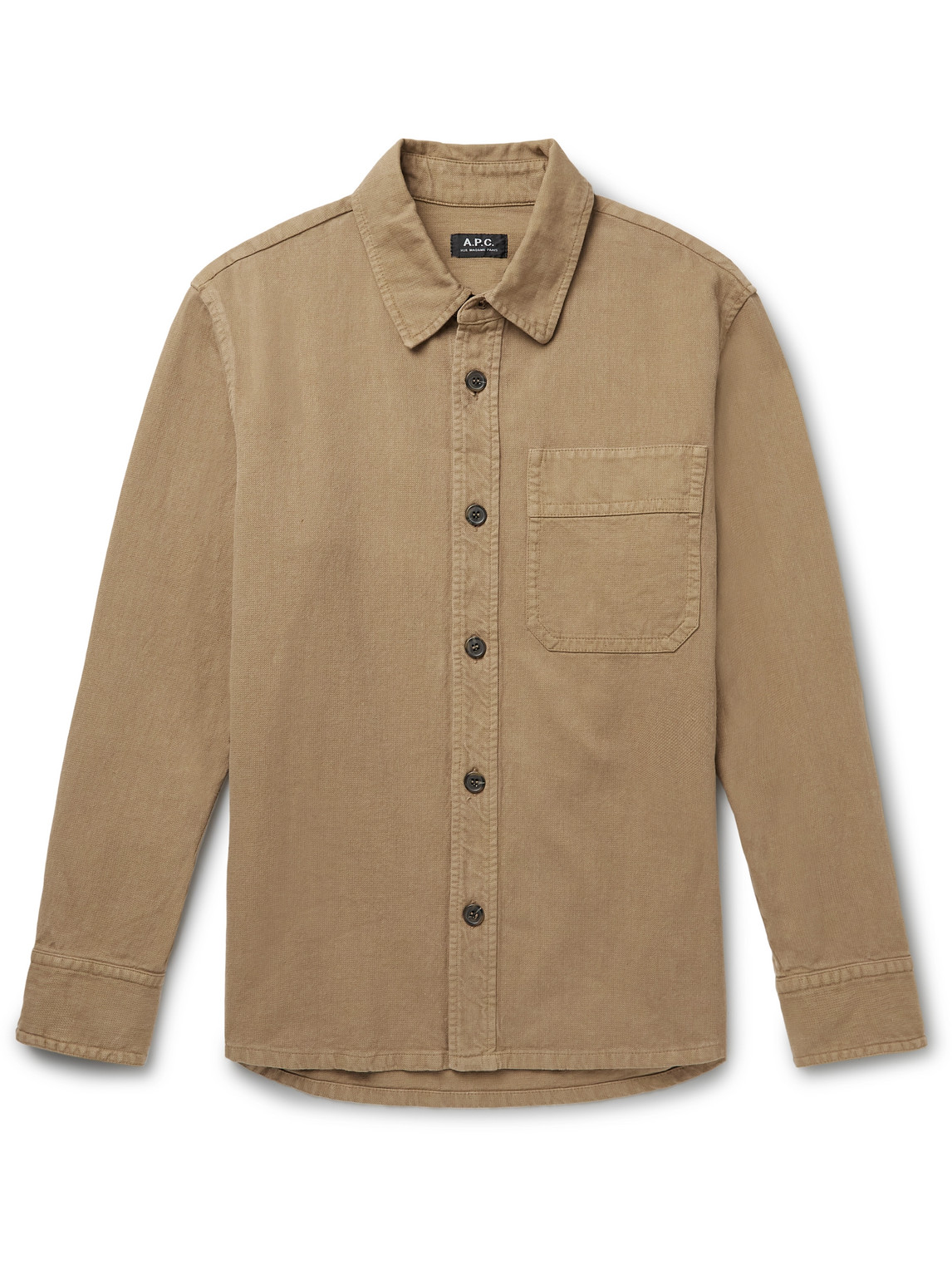 A.P.C. Basile Slim-Fit Cotton and Linen-Blend Overshirt