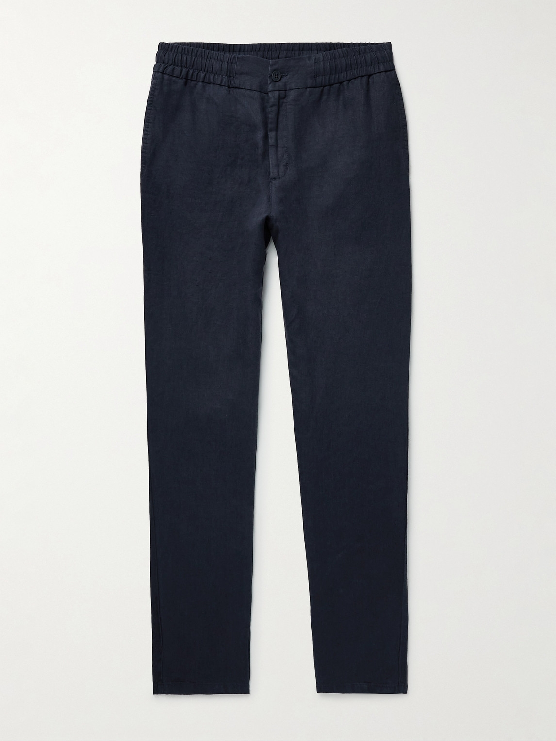 Orlebar Brown Cornell Slim-fit Linen Trousers In Night Iris