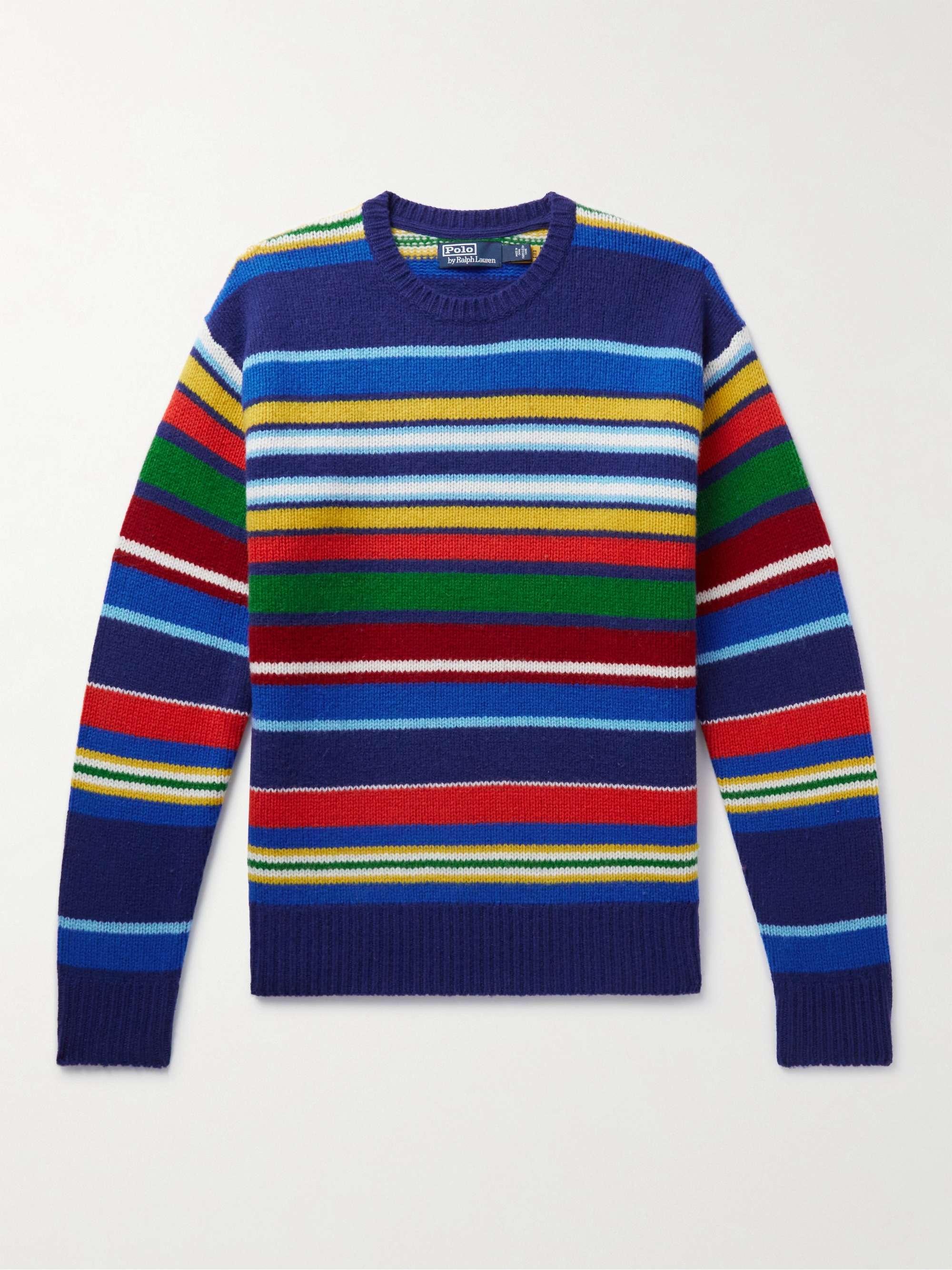POLO RALPH LAUREN Striped Wool Sweater,Multi