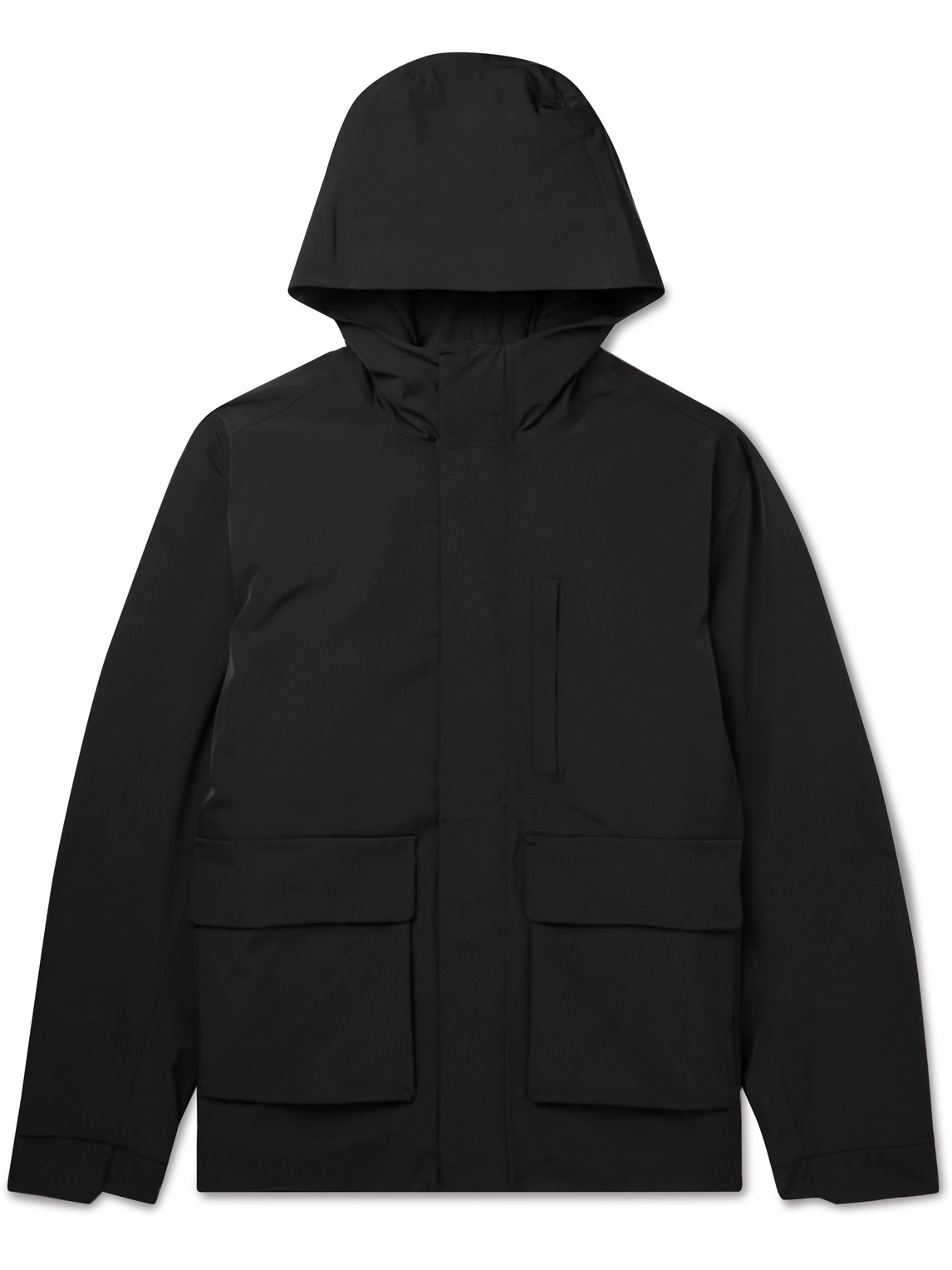 Nn07 Greg 8240 Padded Shell Hooded Jacket In Black