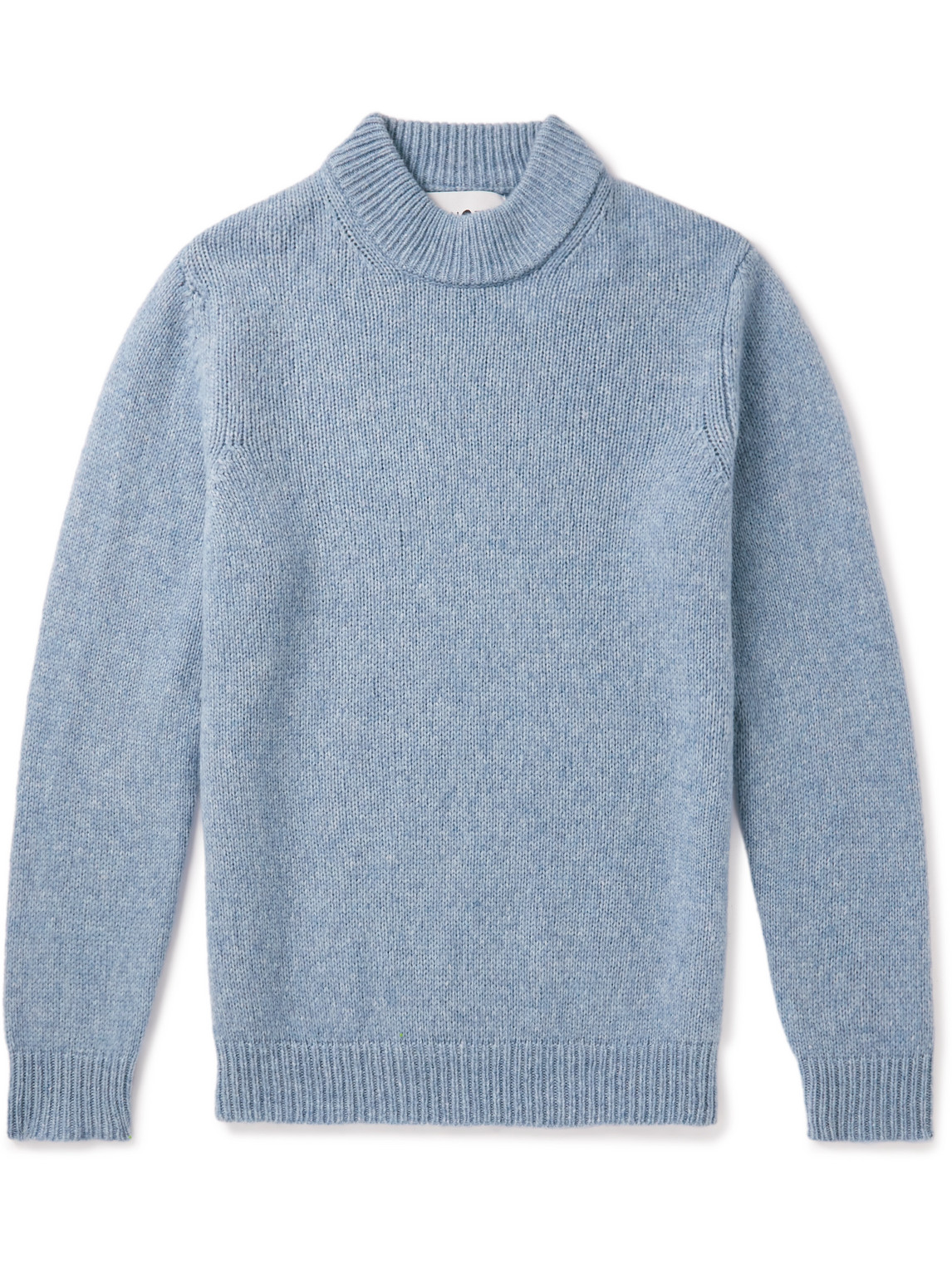 Nn07 Nick 6367 Merino Wool-blend Rollneck Sweater In Blue