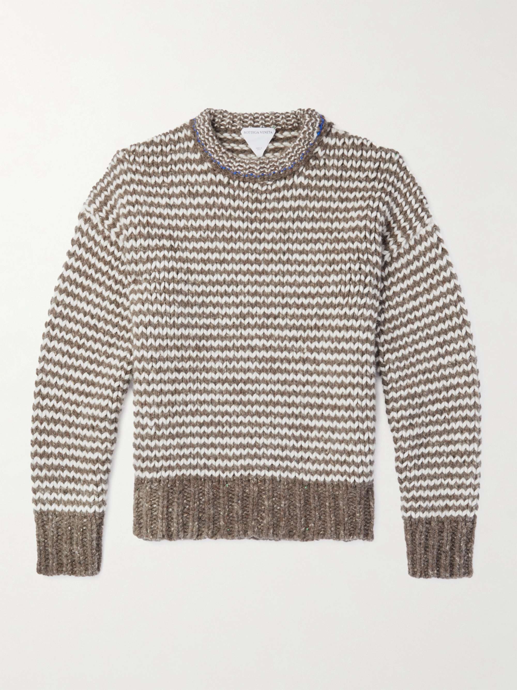 BOTTEGA VENETA Ribbed Striped Wool Sweater
