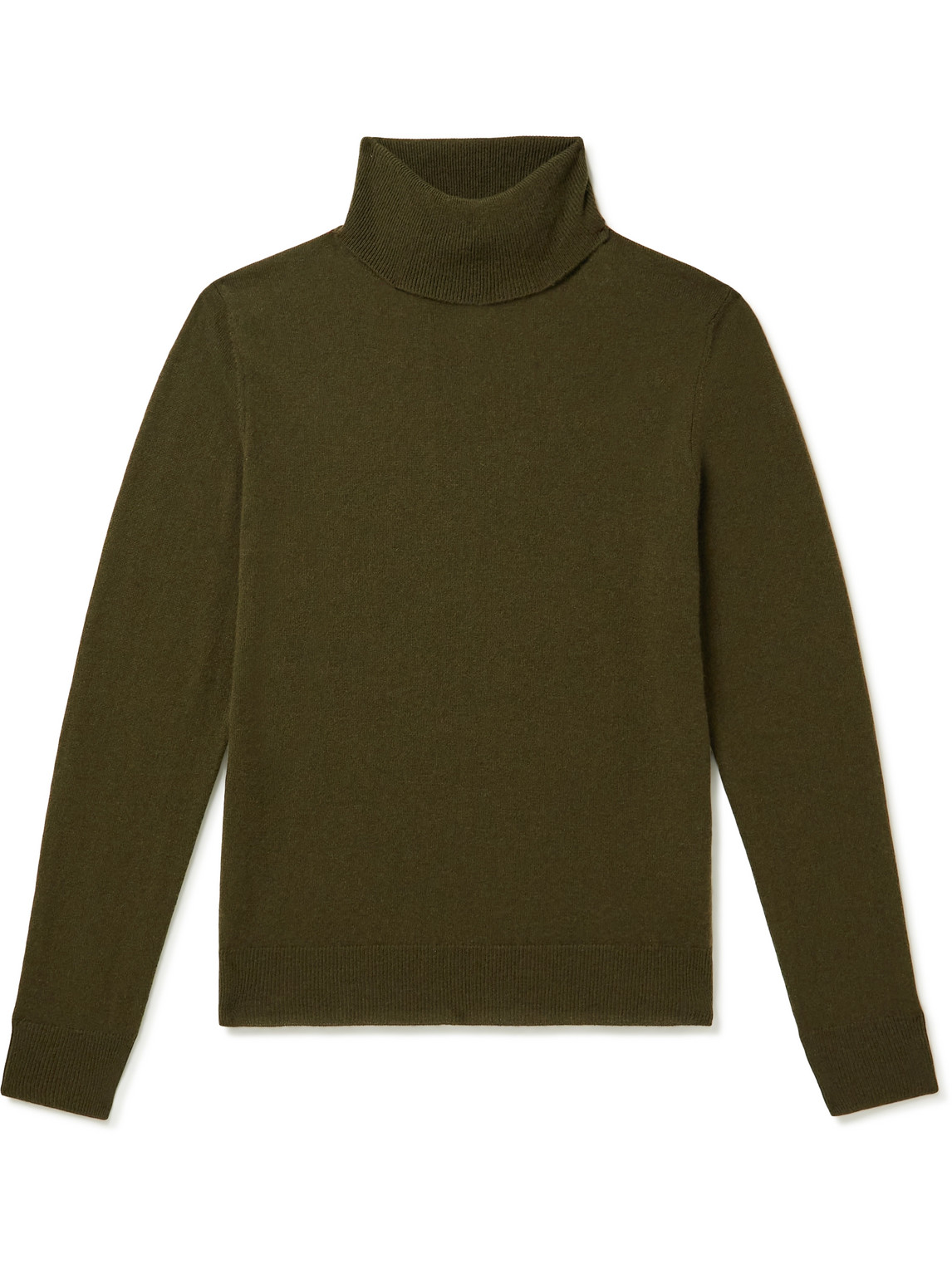 Allude Cashmere Rollneck Sweater In Green