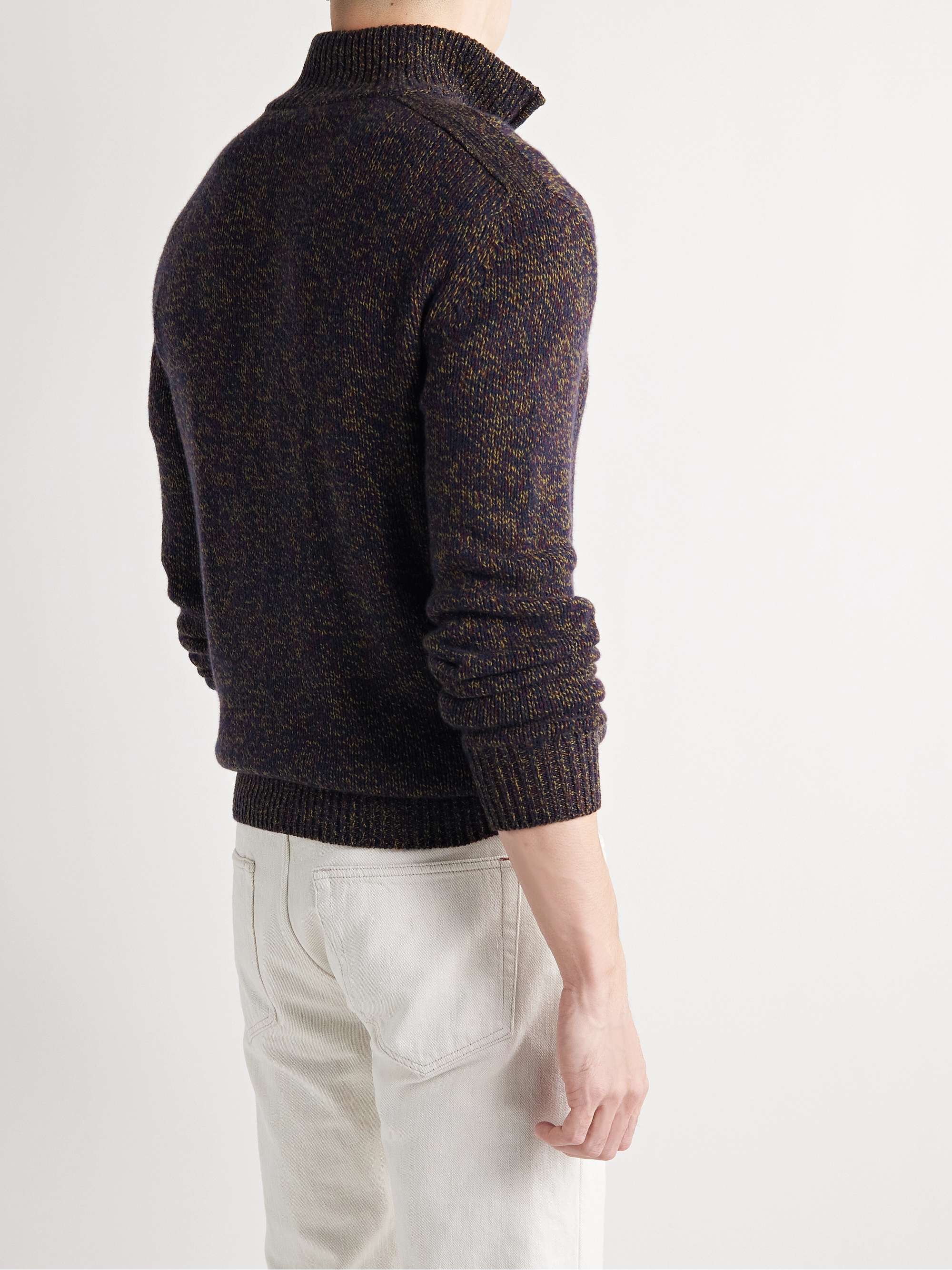 LORO PIANA Cashmere Half-Zip Sweater