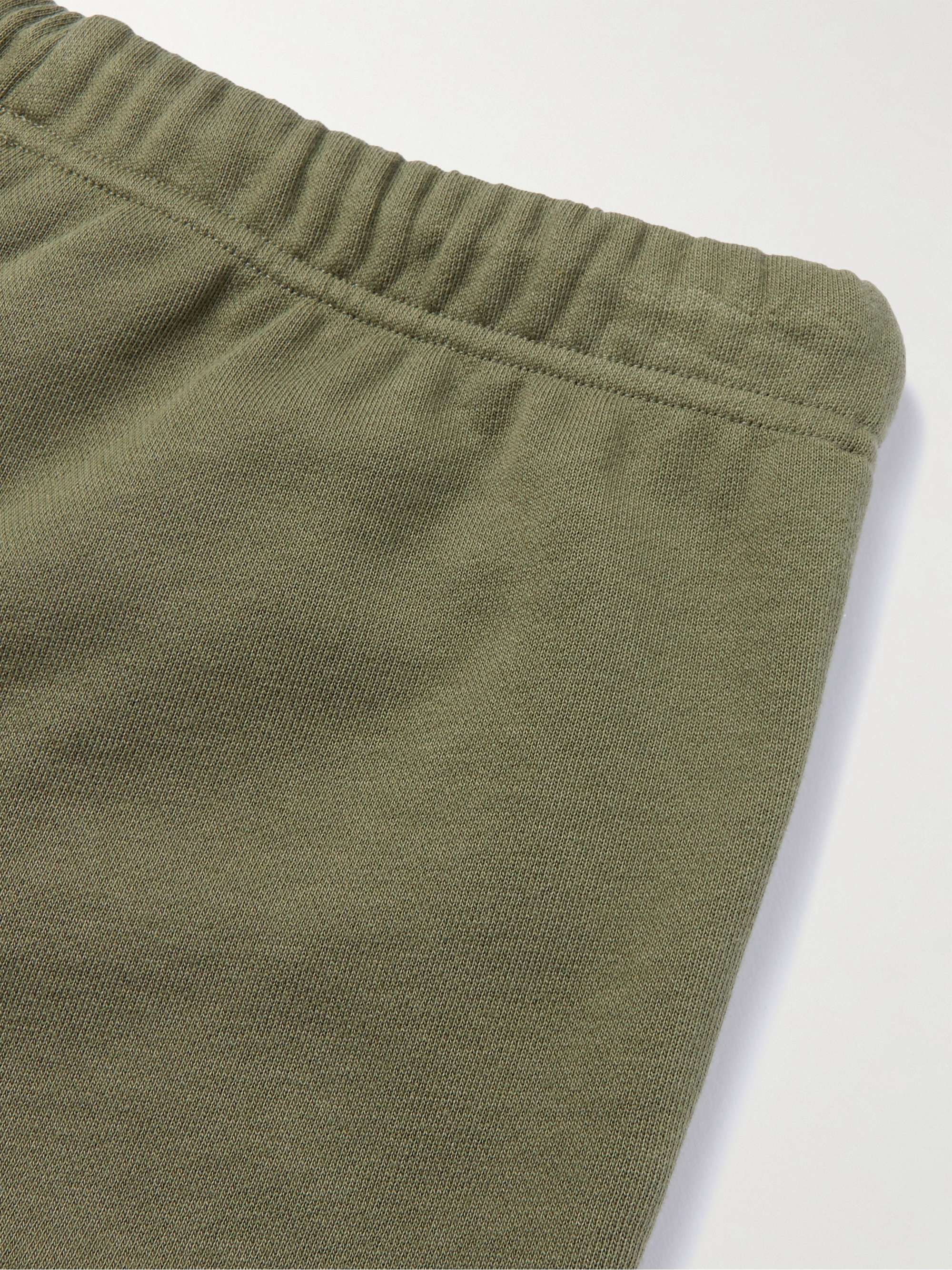 CELINE HOMME Straight-Leg Logo-Print Cotton-Jersey Drawstring Shorts