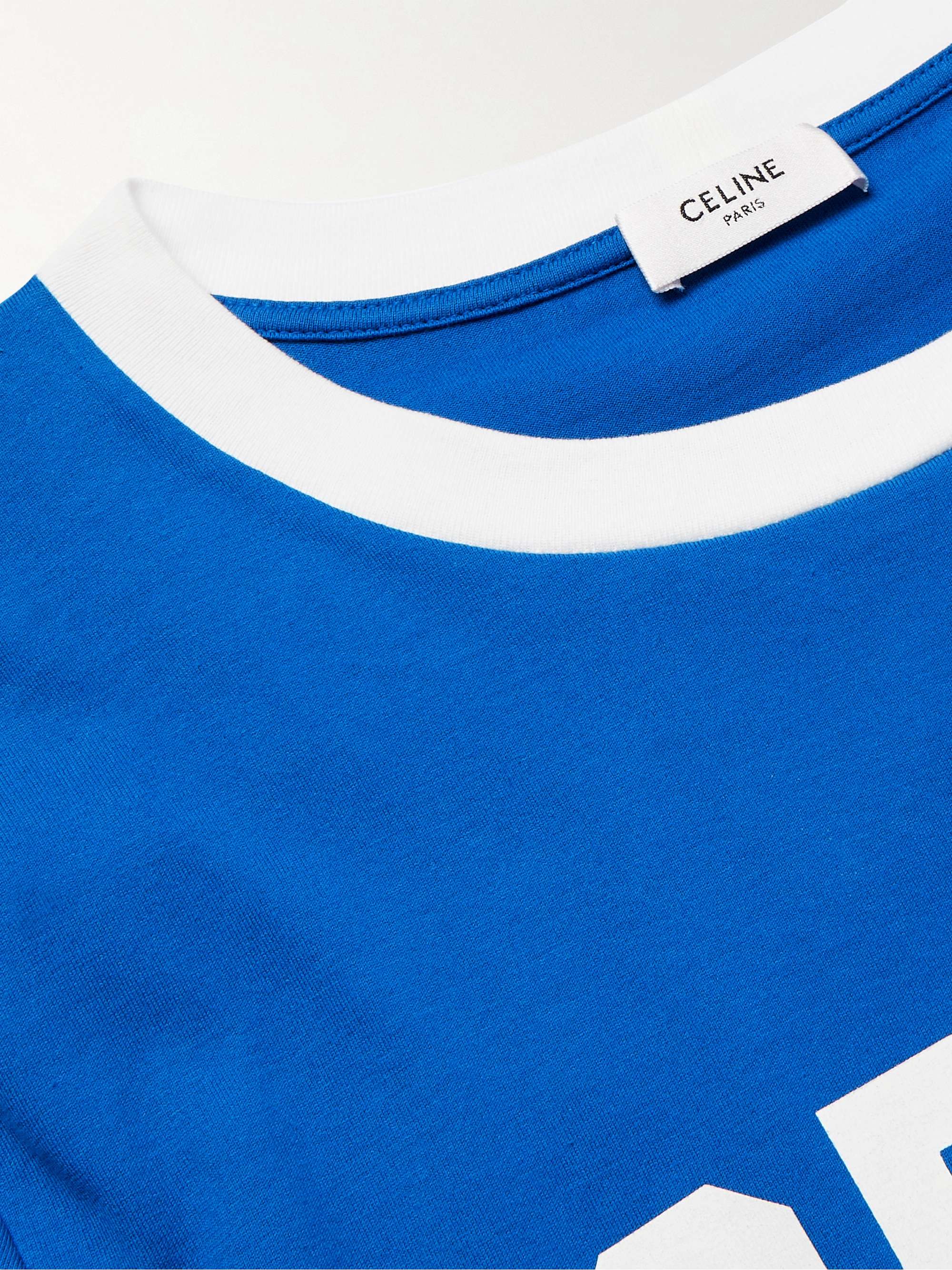 CELINE HOMME Slim-Fit Logo-Print Cotton-Jersey T-Shirt