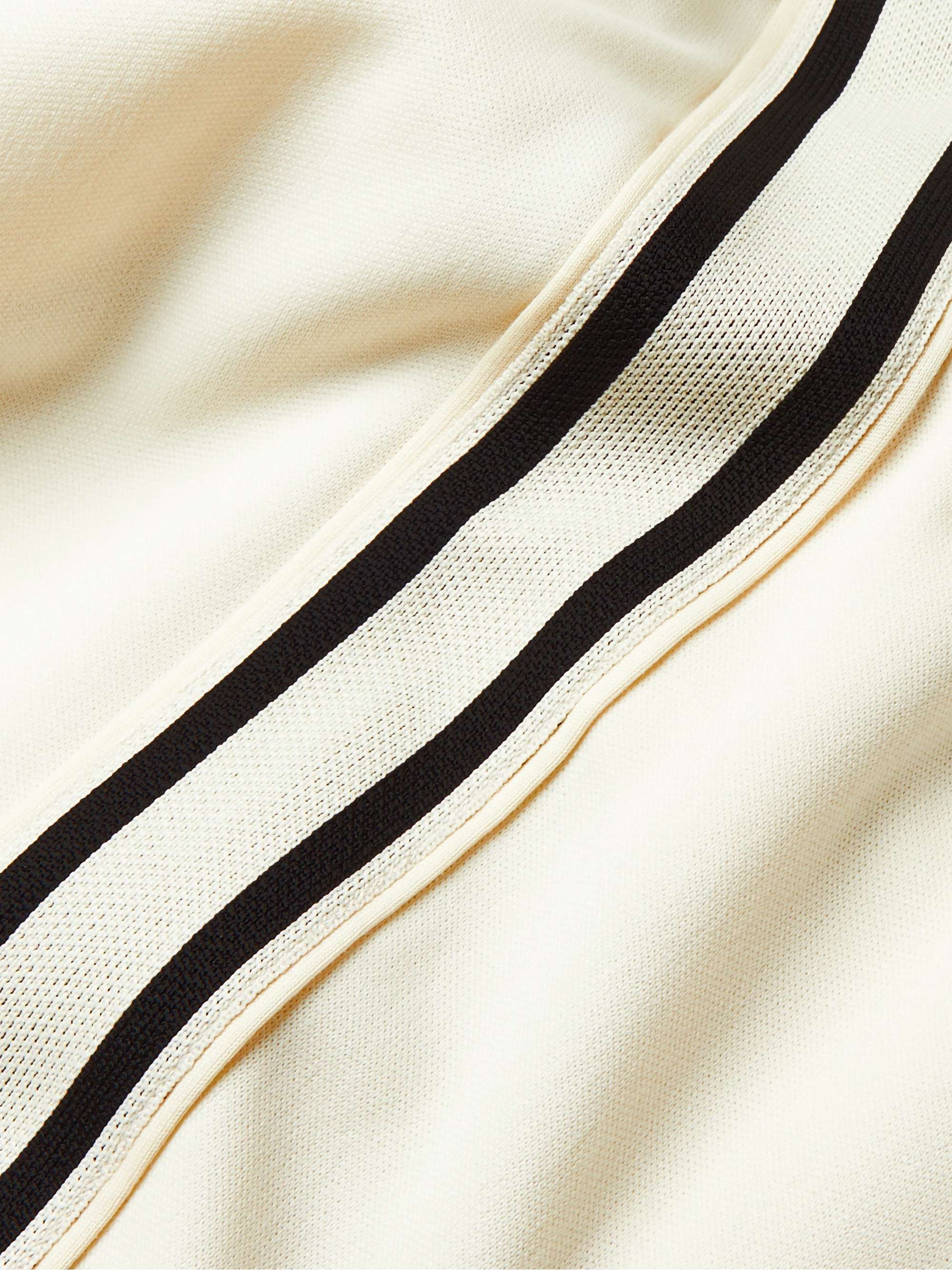 CELINE HOMME Logo-Print Striped Jersey Track Pants