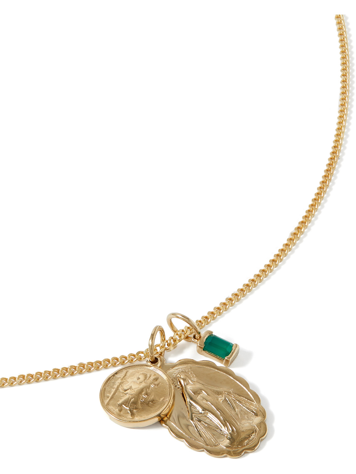 Miansai Men's Delano Agate Necklace, Gold Vermeil, Size 24 in.