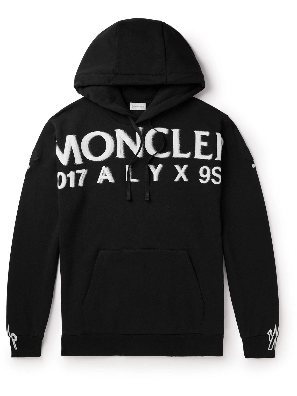 Moncler Genius 6 Moncler 1017 ALYX 9SM Logo-Print Cotton-Blend Jersey Hoodie
