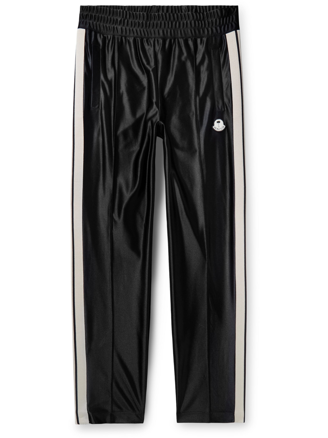 Moncler Genius Palm Angels Straight-Leg Striped Jersey Sweatpants
