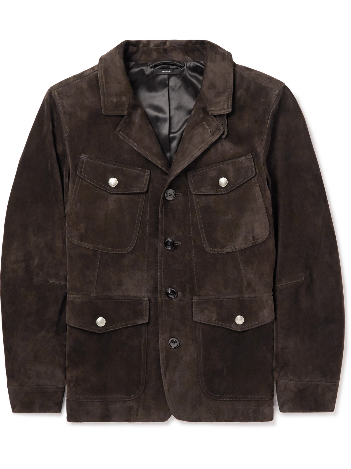 Tom Ford Suede Field Jacket In Brown | ModeSens