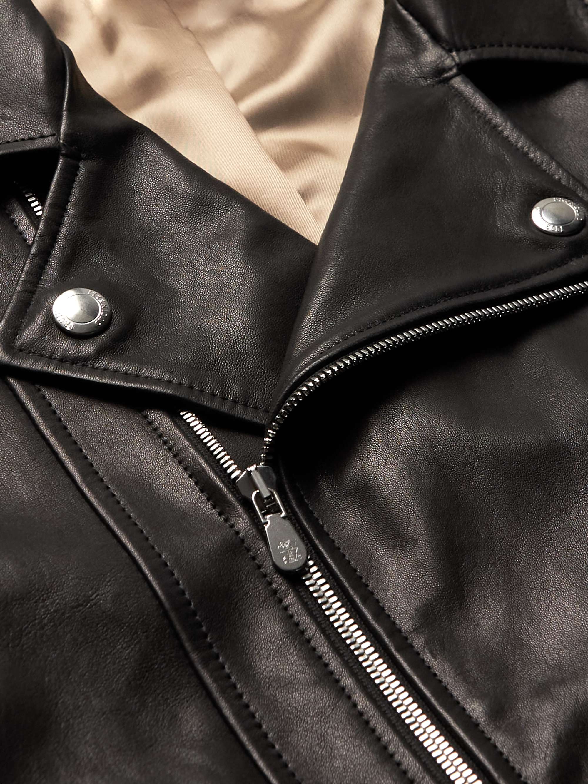 BRUNELLO CUCINELLI Leather Biker Jacket