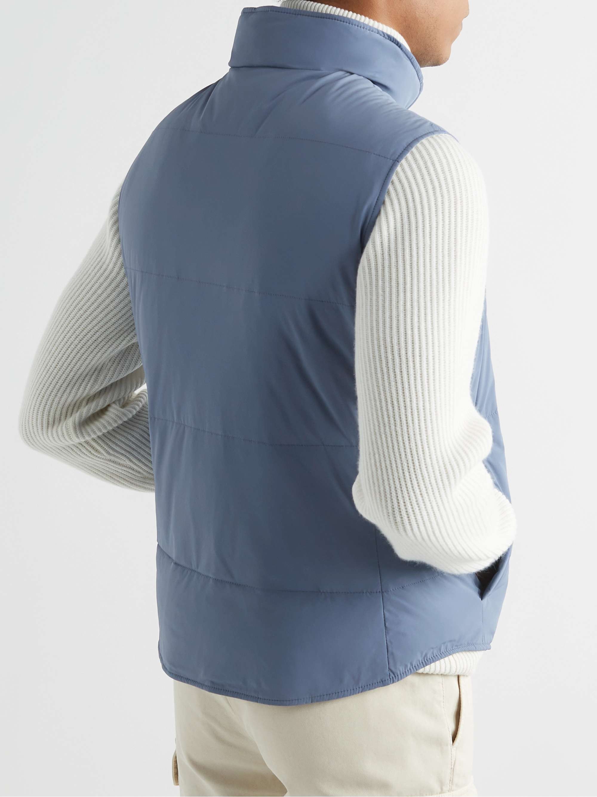 BRUNELLO CUCINELLI Quilted Stretch-Shell Down Gilet