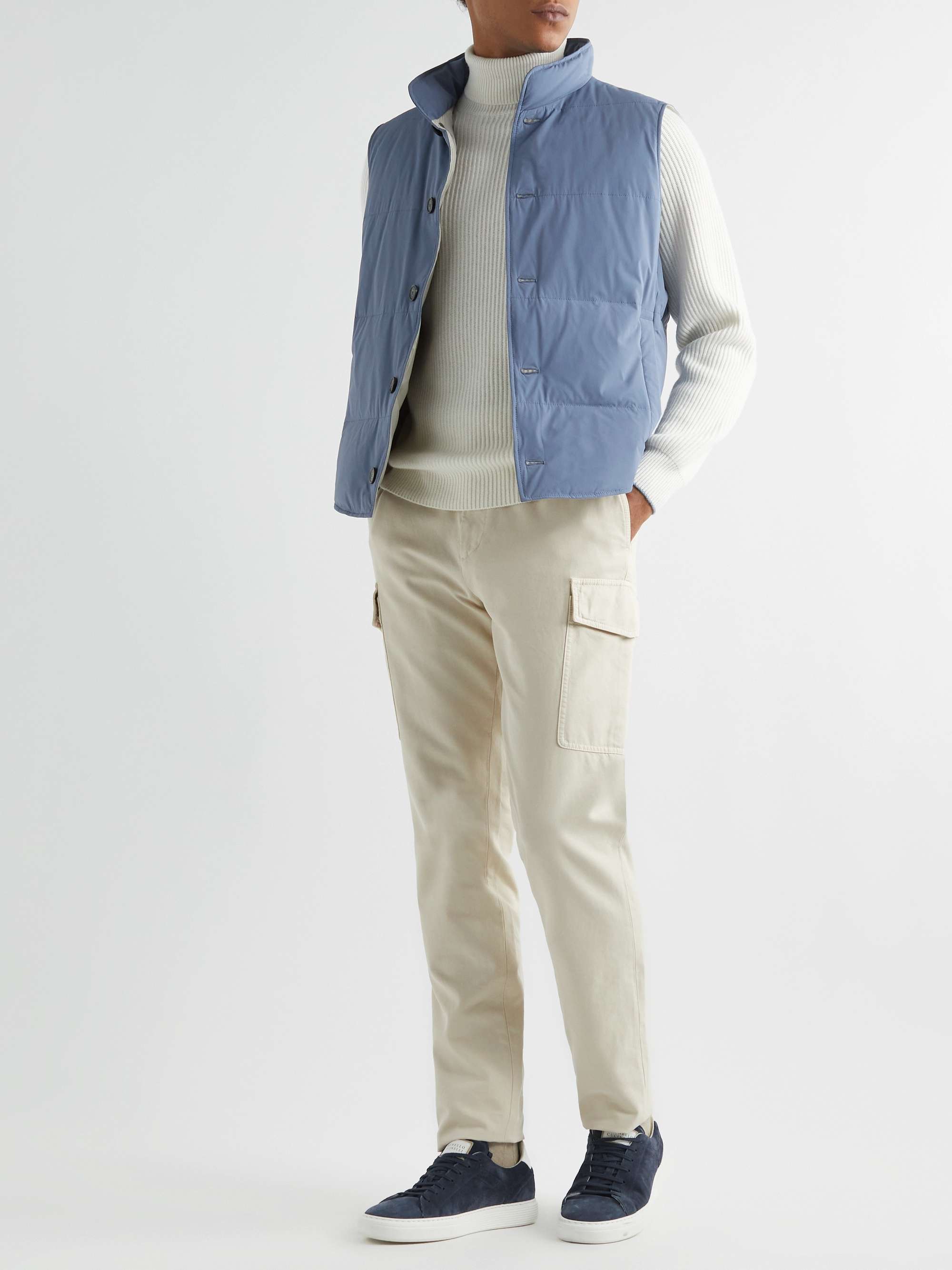 BRUNELLO CUCINELLI Quilted Stretch-Shell Down Gilet