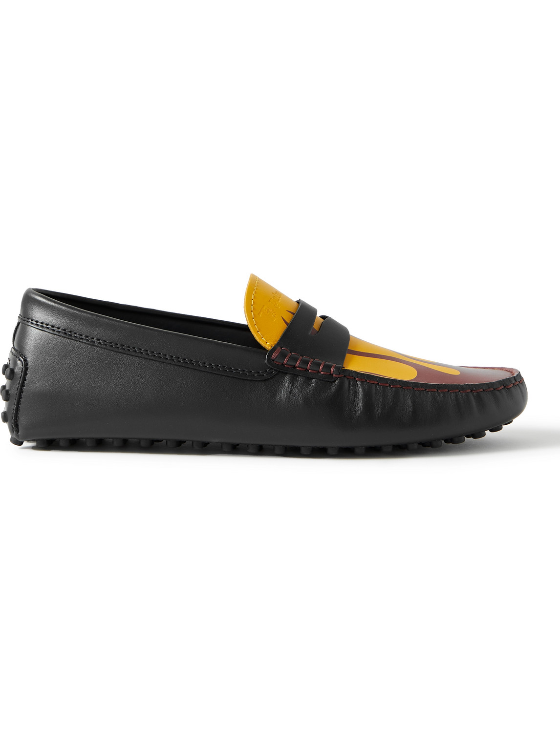 Moncler Genius Palm Angels Tod's Gommino Printed Leather Driving Shoes
