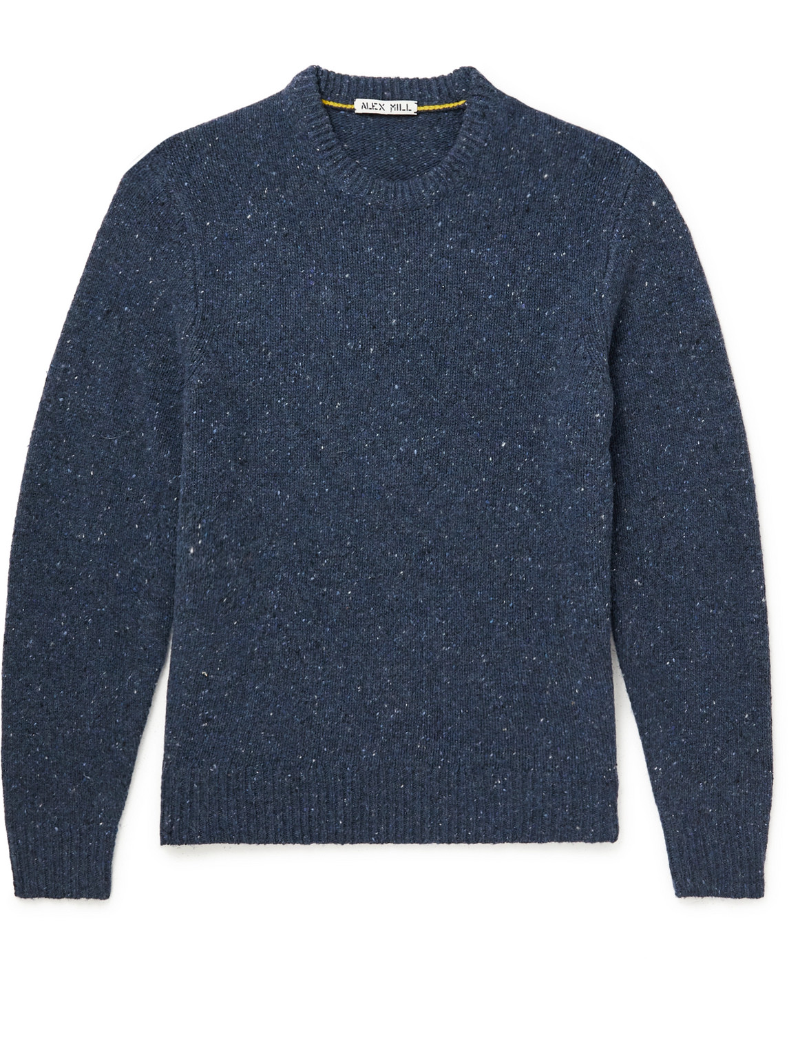 Alex Mill Donegal Merino Wool-blend Sweater In Navy