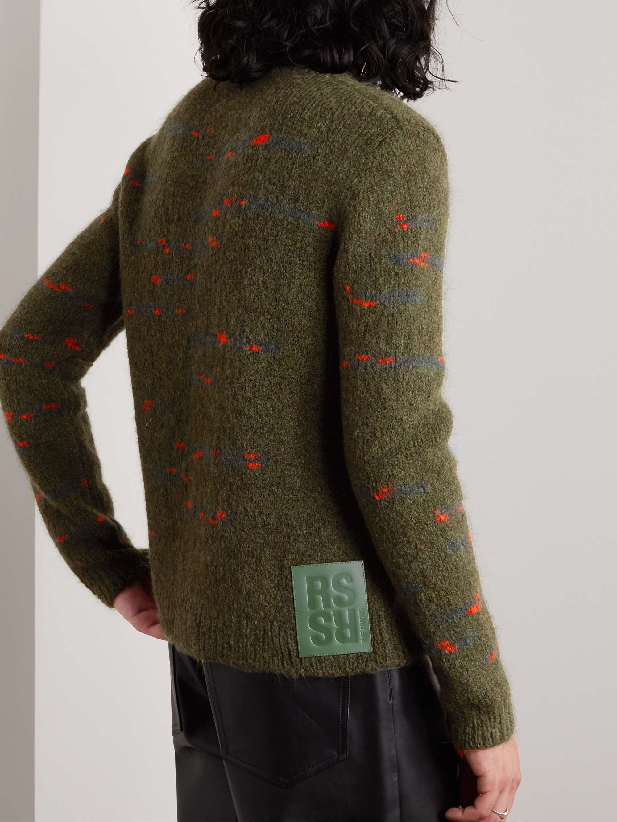 RAF SIMONS Wool-Blend Jacquard Sweater