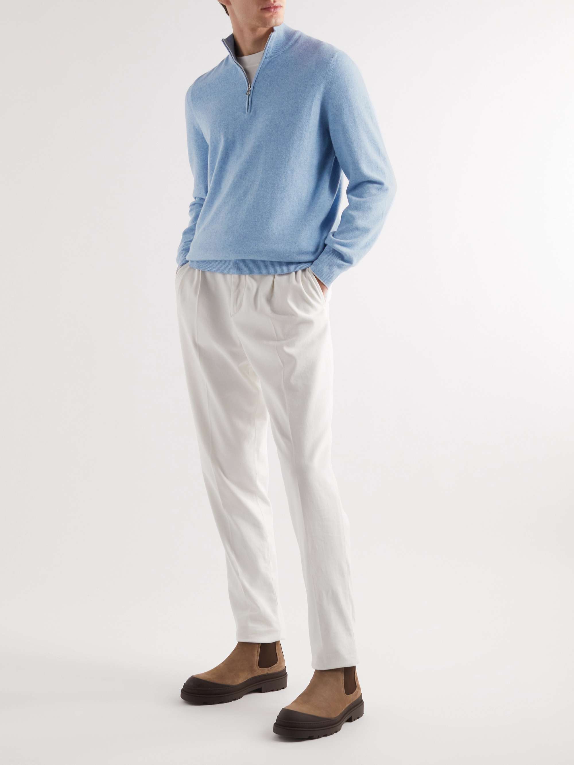 BRUNELLO CUCINELLI Cashmere Half-Zip Sweater