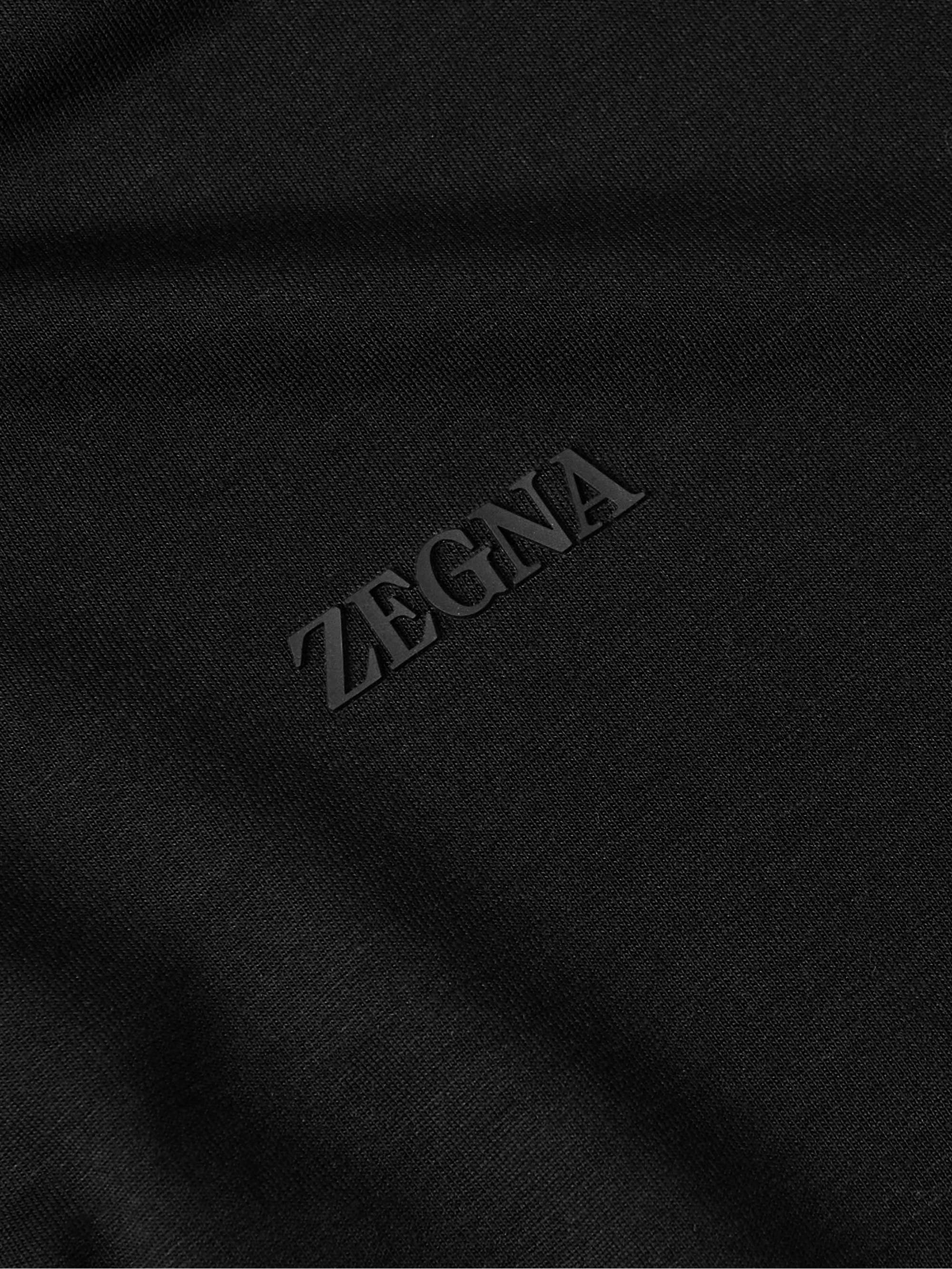 ZEGNA Slim-Fit TECHMERINO Wool and Lyocell-Blend Jersey Polo Shirt
