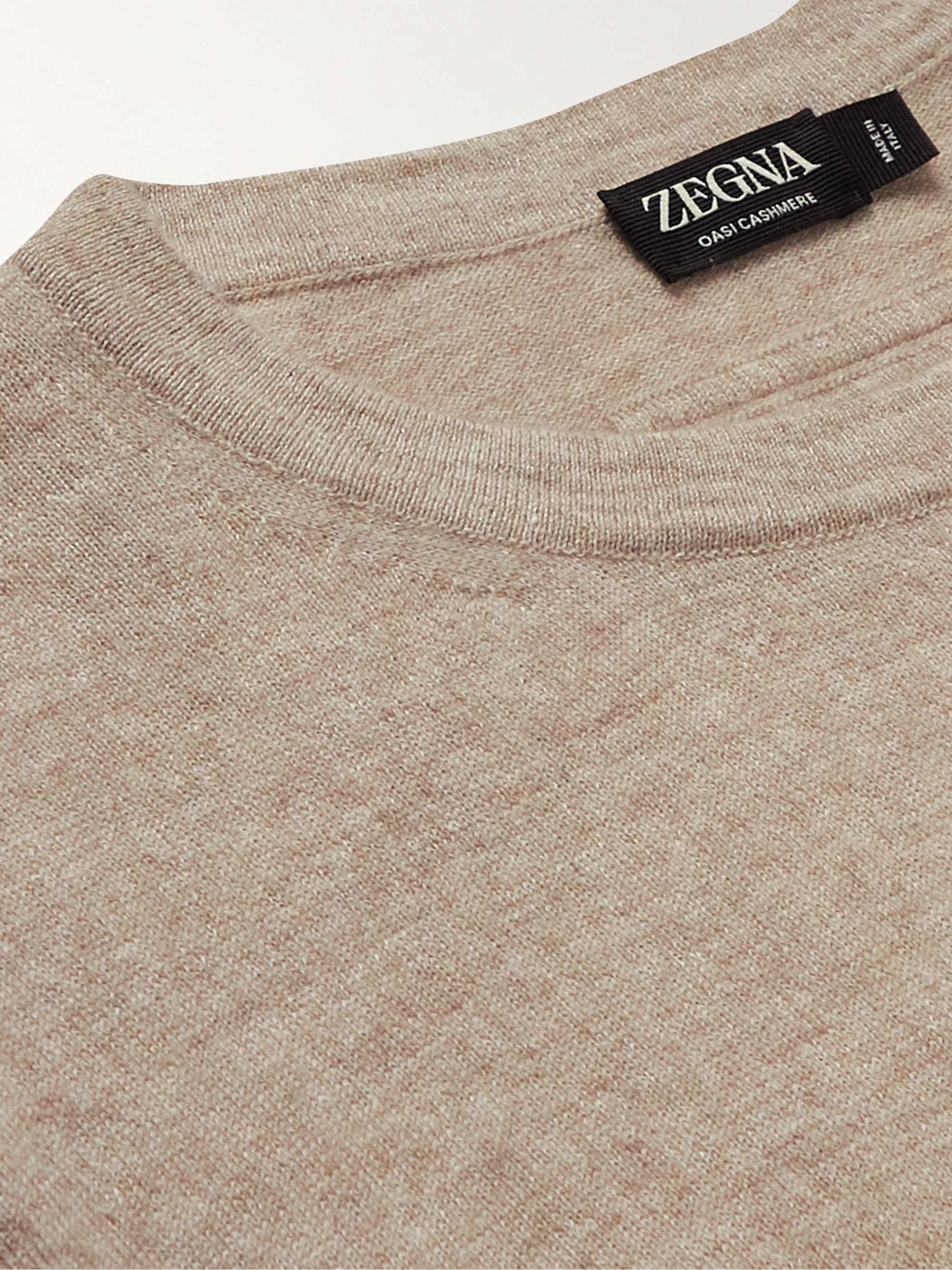 ZEGNA Oasi Cashmere and Linen-Blend Sweater