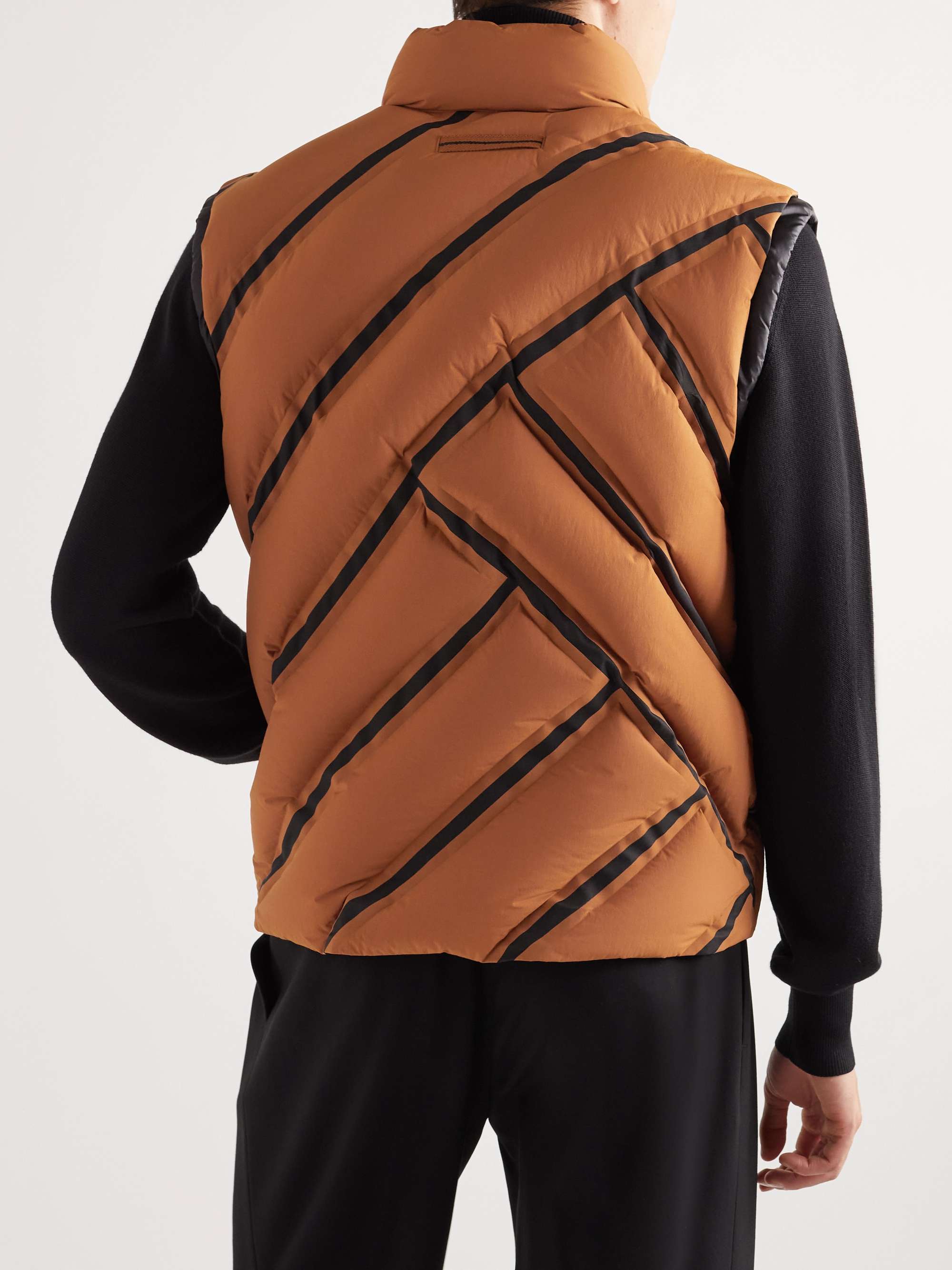 ZEGNA Panelled Quilted Shell Down Gilet