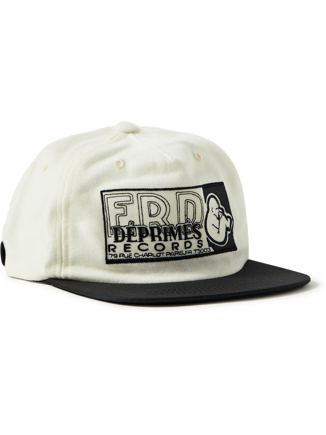 Enfants Riches Déprimés Leather-Trimmed Logo-Embroidered Wool