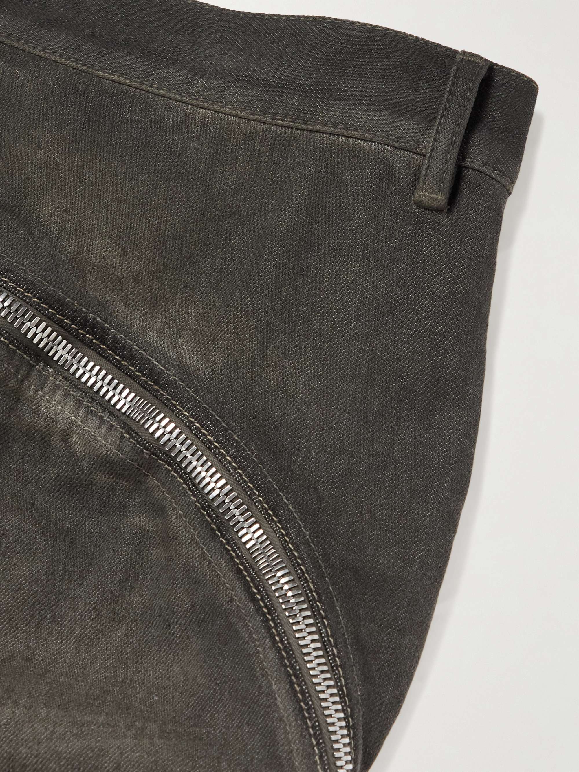 RICK OWENS Bolan Zip-Detailed Flared Jeans