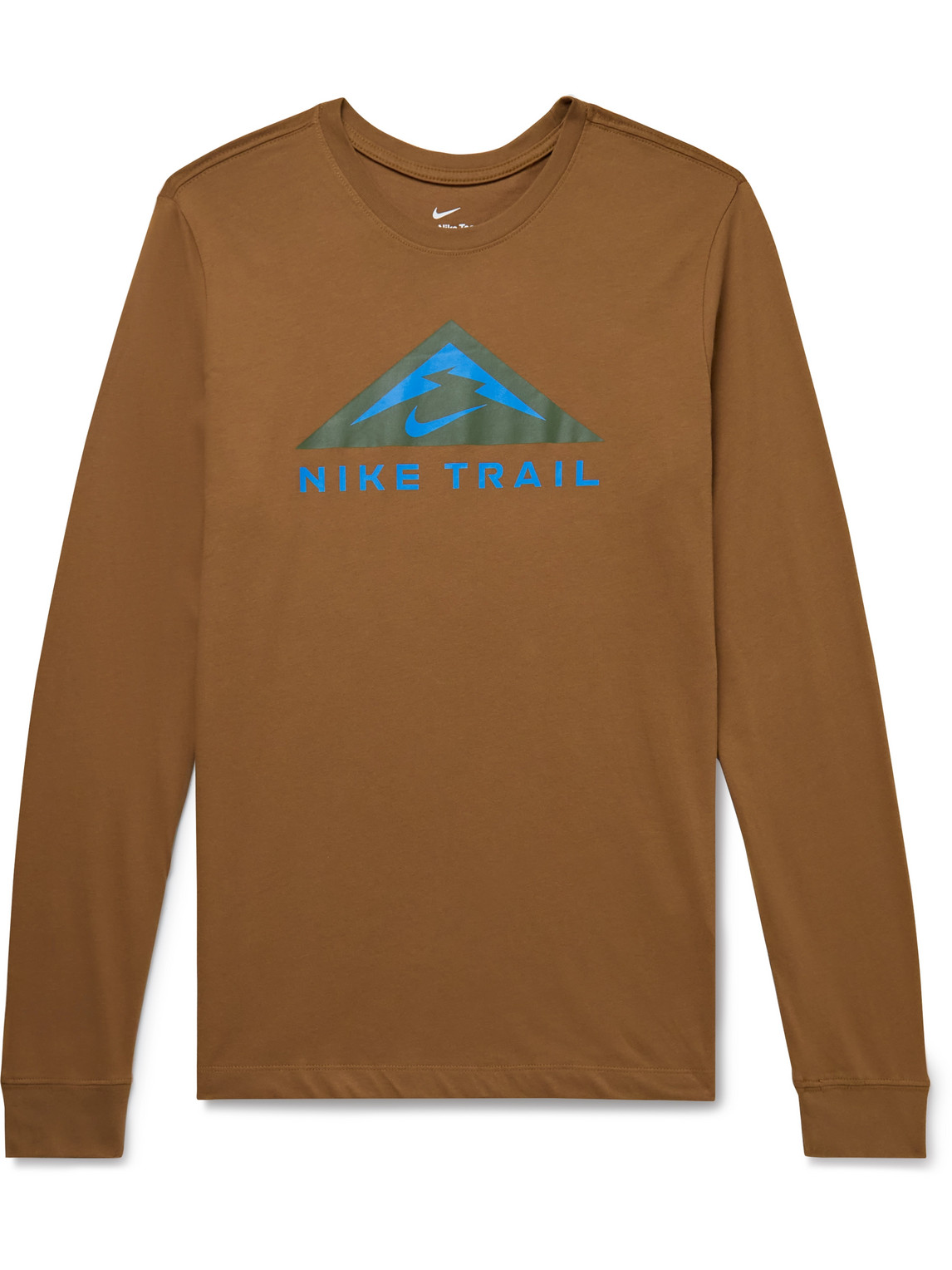 Nike Running Trail Logo-Print Dri-FIT Running Top