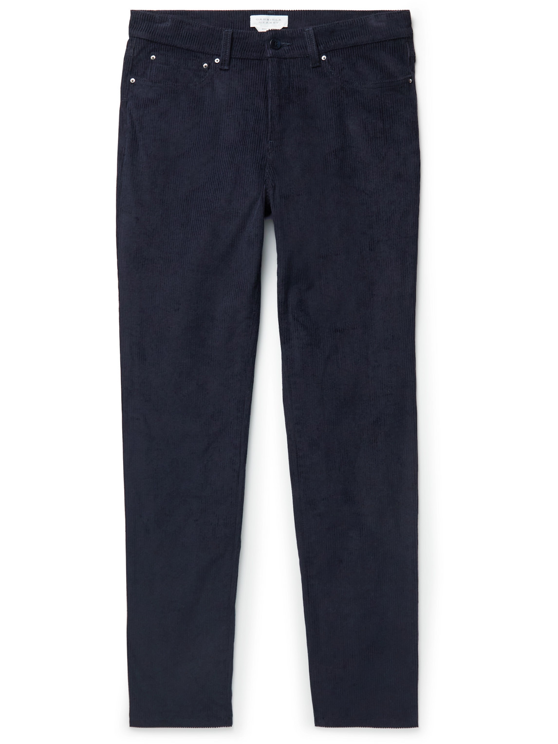 Gabriela Hearst Austin Slim-fit Cotton-corduroy Trousers In Blue