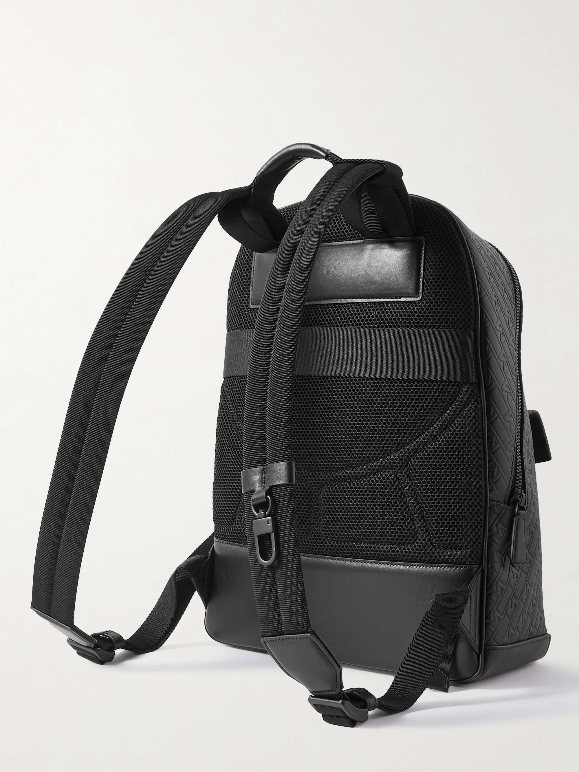 Black M_Gram 4810 Logo-Debossed Leather Backpack | MONTBLANC | MR PORTER