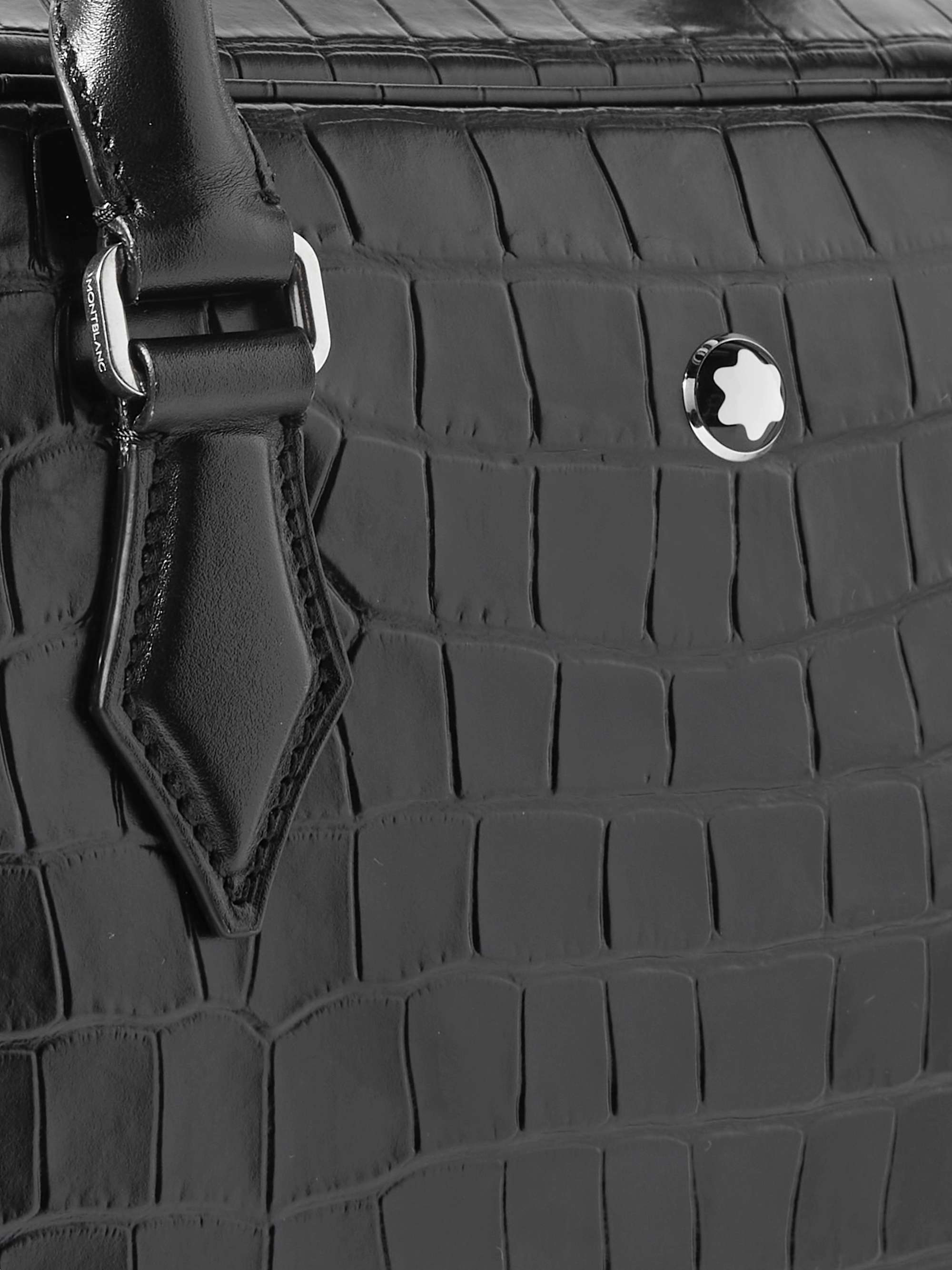 MONTBLANC Meisterstück Croc-Effect Leather Briefcase