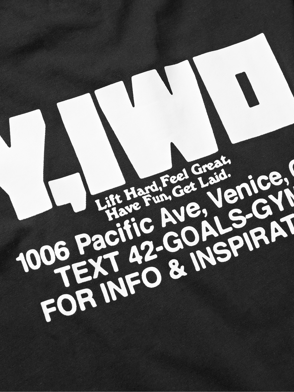 Shop Y,iwo Logo-print Cotton-jersey T-shirt In Black