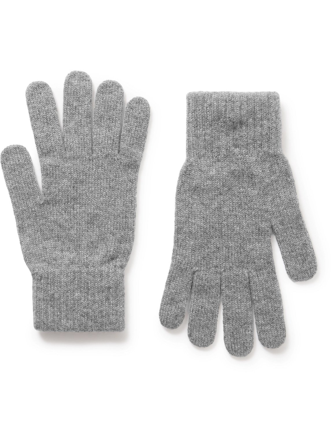 Anderson & Sheppard Cashmere Gloves In Gray