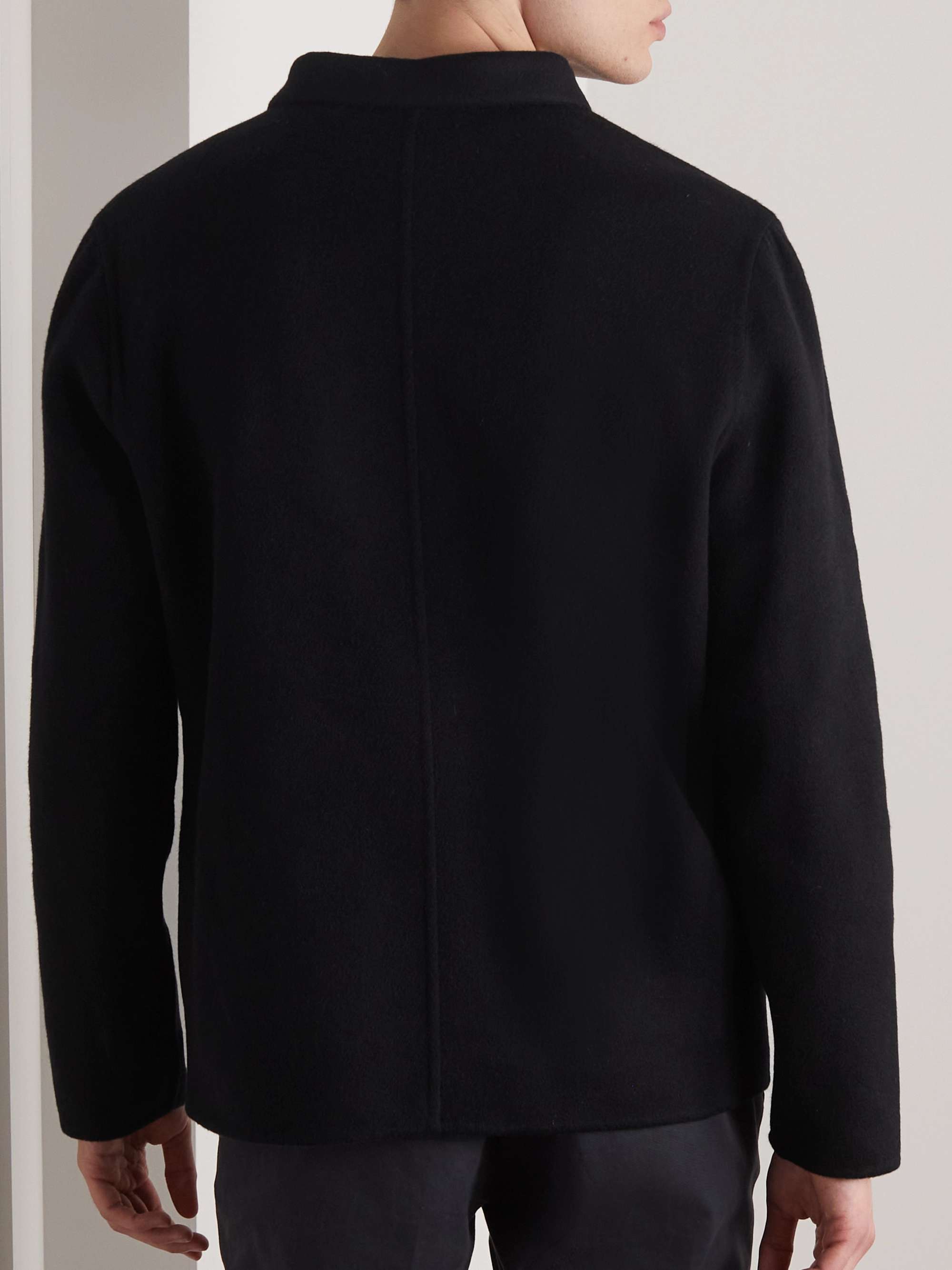 Black Cashmere-Felt Shirt Jacket | THOM SWEENEY | MR PORTER
