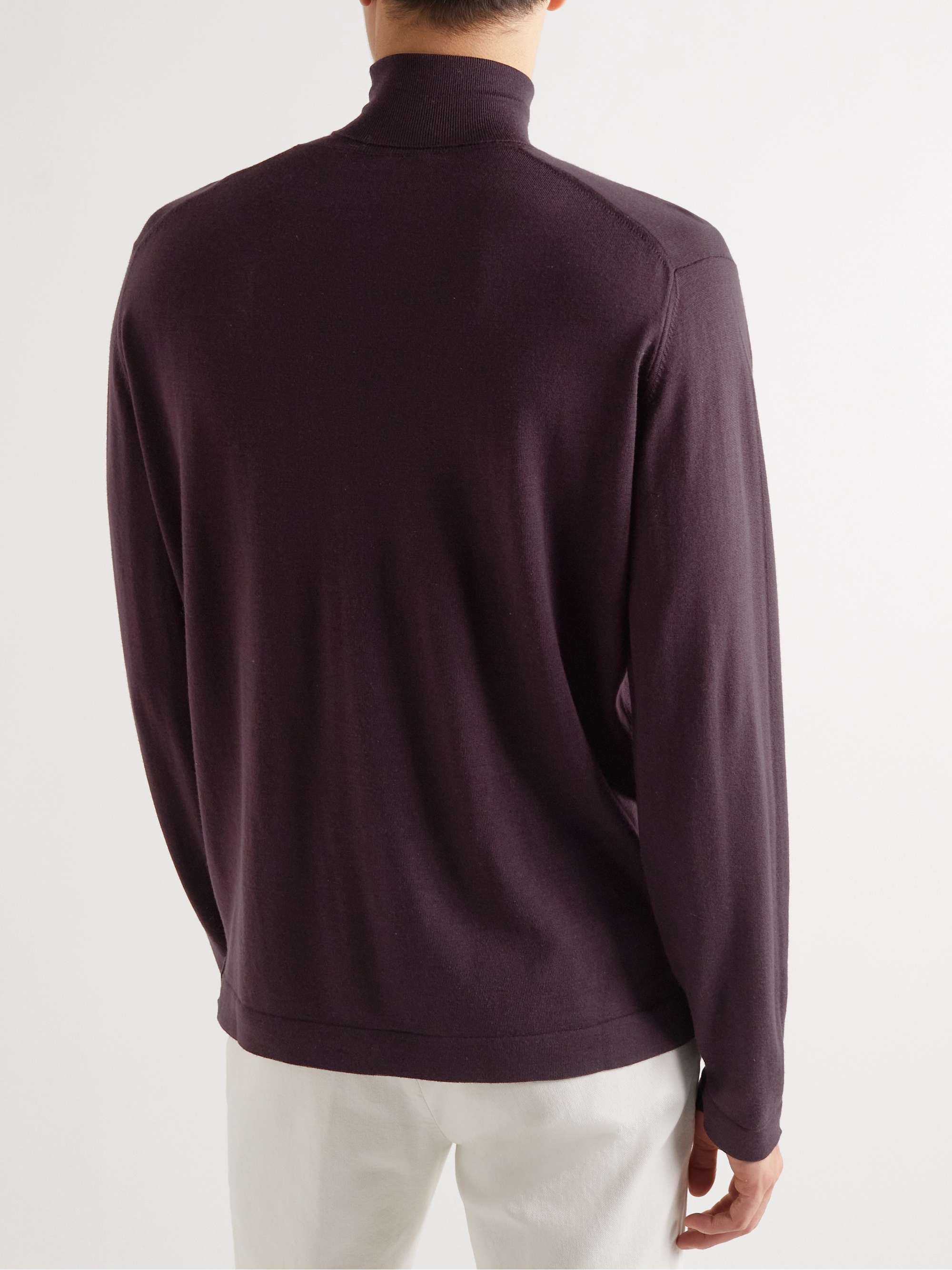 Burgundy Merino Wool Rollneck Sweater | THOM SWEENEY | MR PORTER