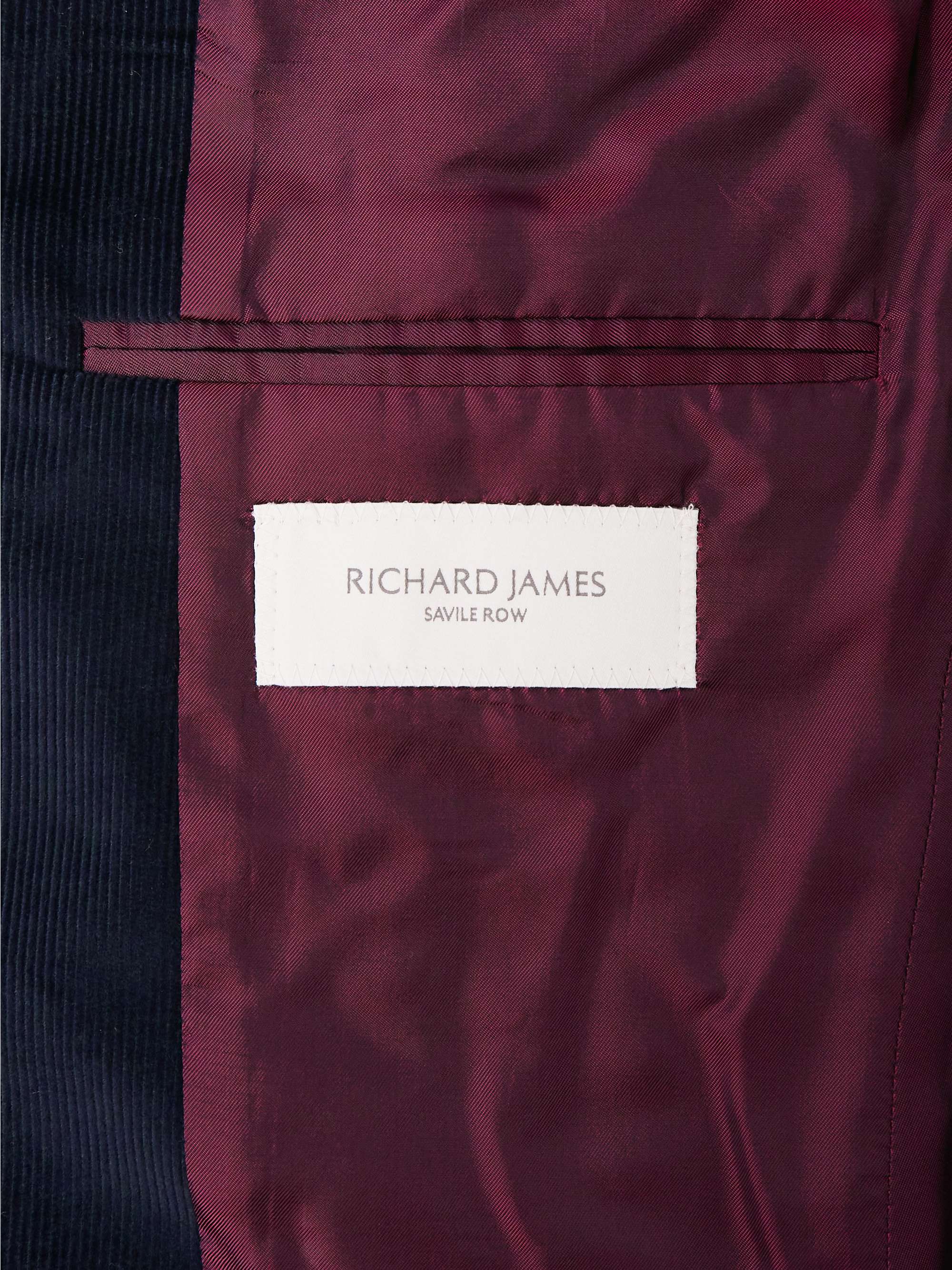 RICHARD JAMES Slim-Fit Double-Breasted Cotton-Needlecord Suit Jacket