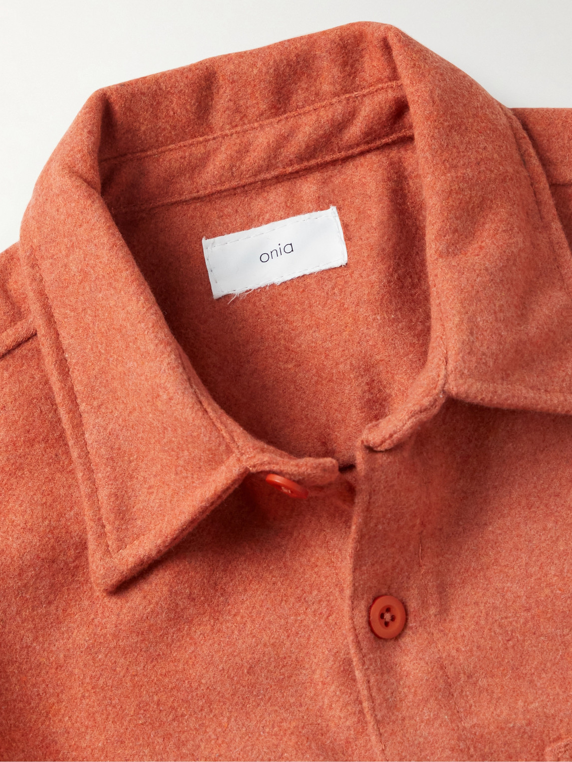 ONIA ESSENTIAL BRUSHED-FLANNEL OVERSHIRT 