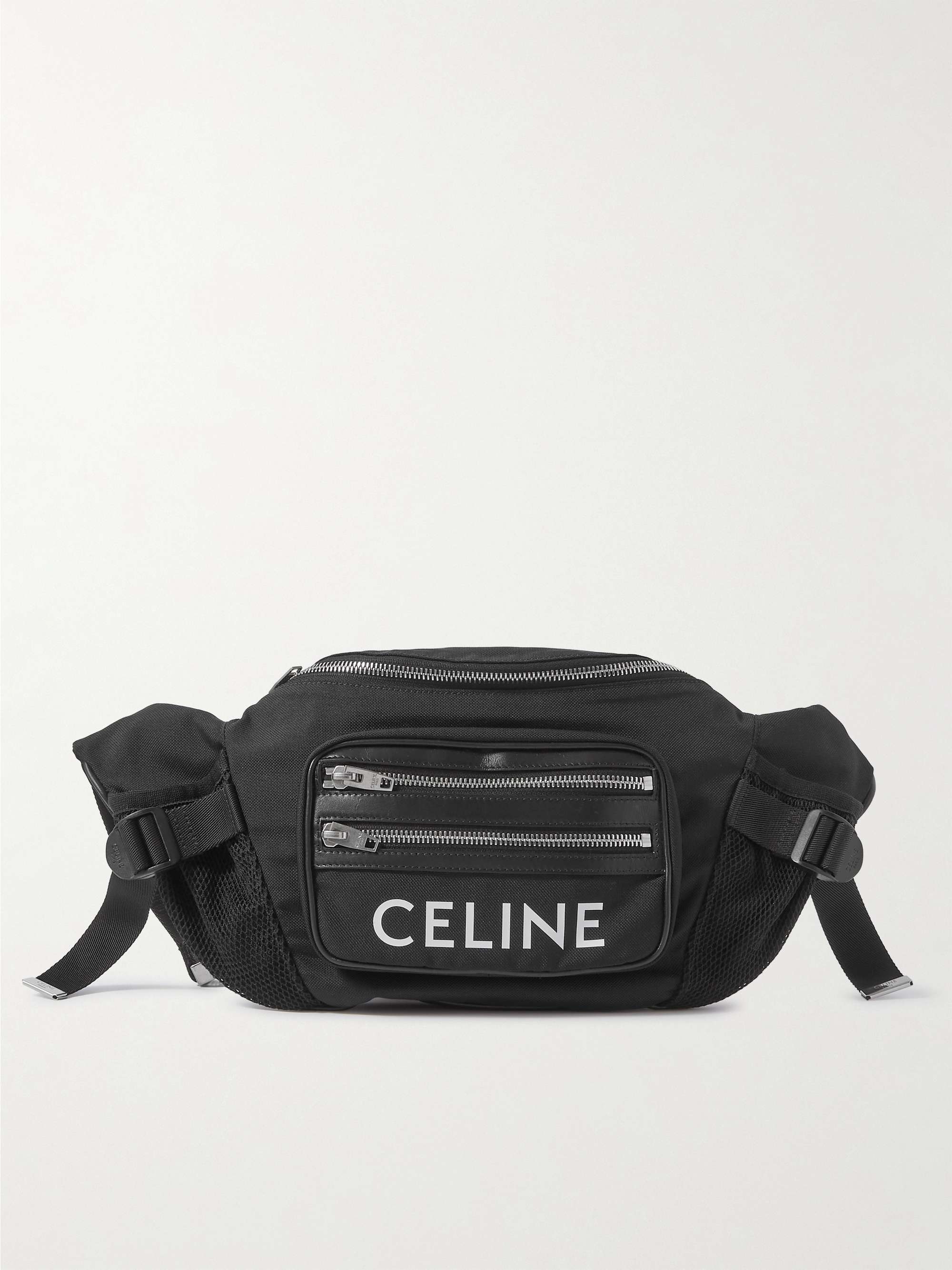 CELINE HOMME Trekking Logo-Print Canvas Belt Bag